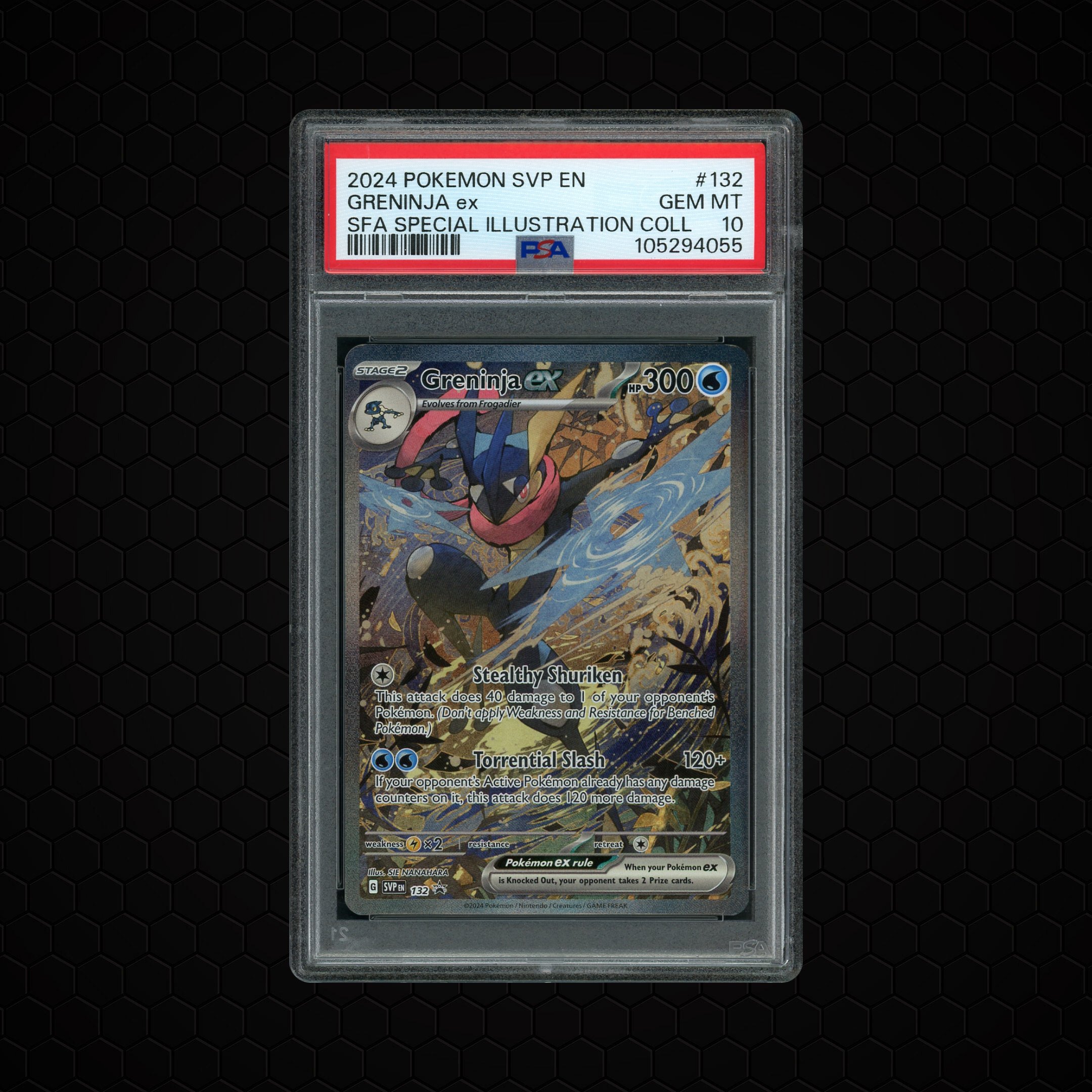 2024 Black Star Promo Greninja EX #132 PSA 10
