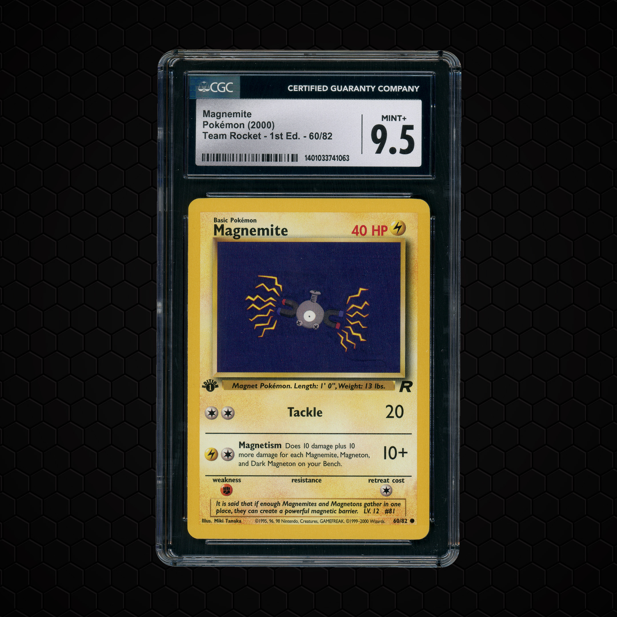 2000 Team Rocket 1st Edition Magnemite #60 CGC 9.5