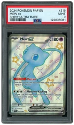 2024 Paldean Fates Mew EX #216 PSA 9 on Beezie.