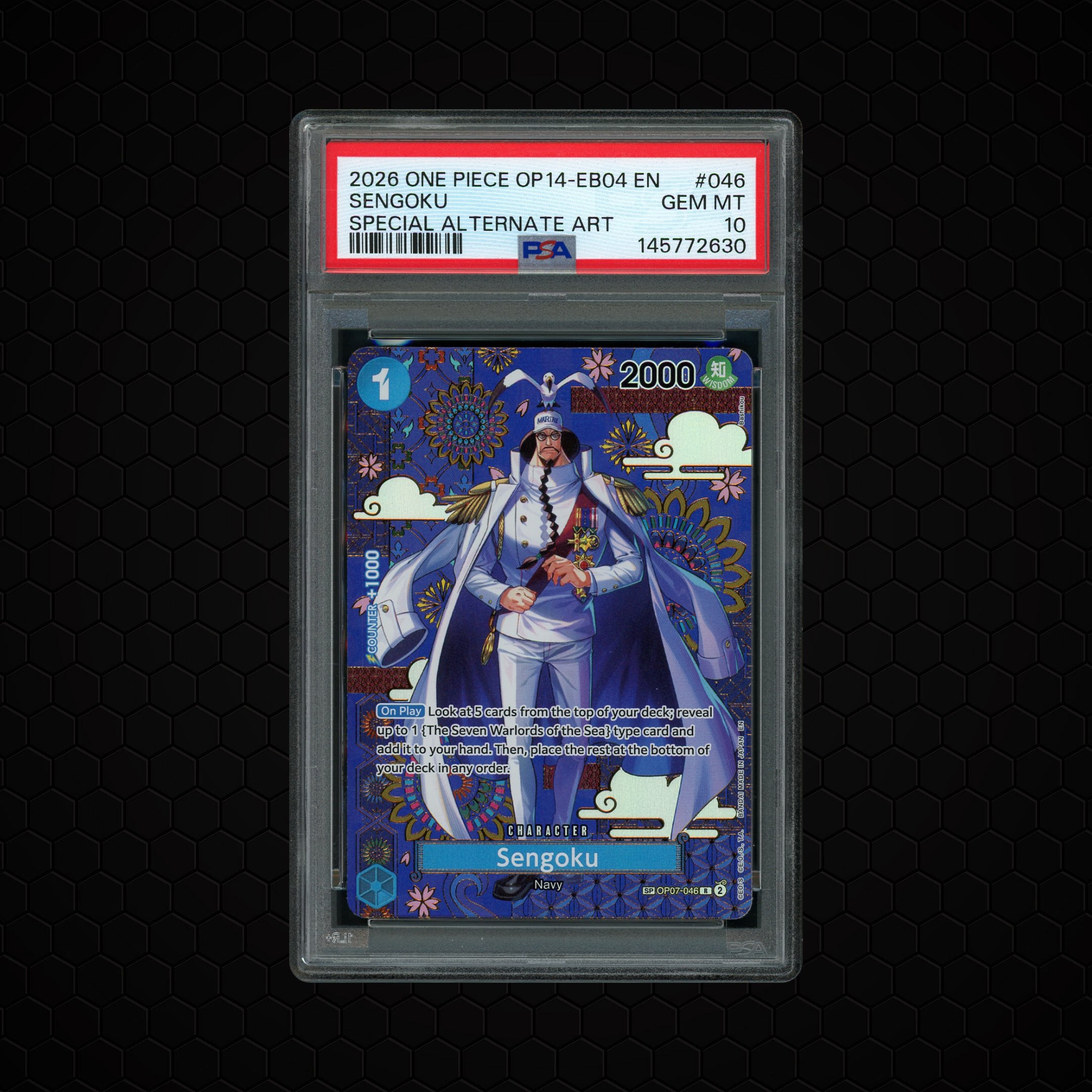 2026 The Azure Sea's Seven Sengoku #OP07-046 PSA 10