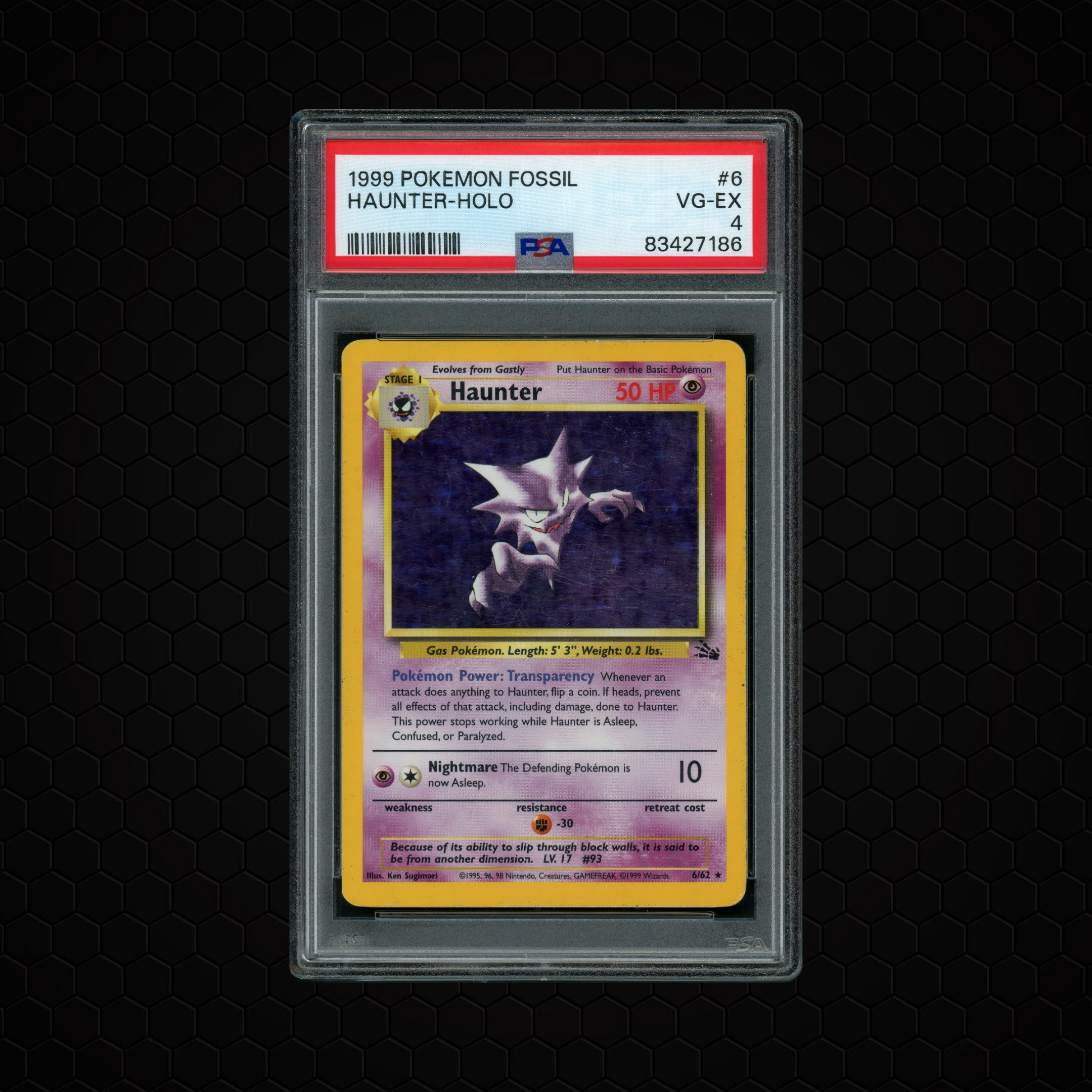 1999 Fossil Haunter #6 PSA 4