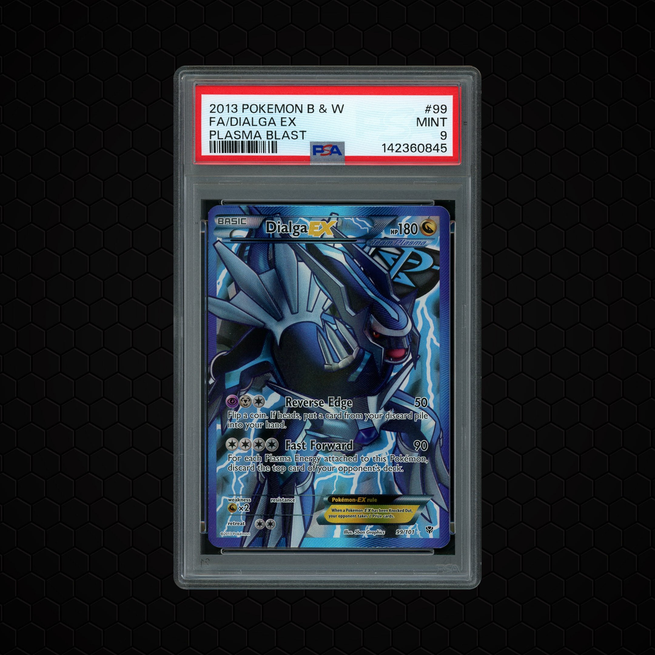 2013 Plasma Blast Dialga EX #99 PSA 9