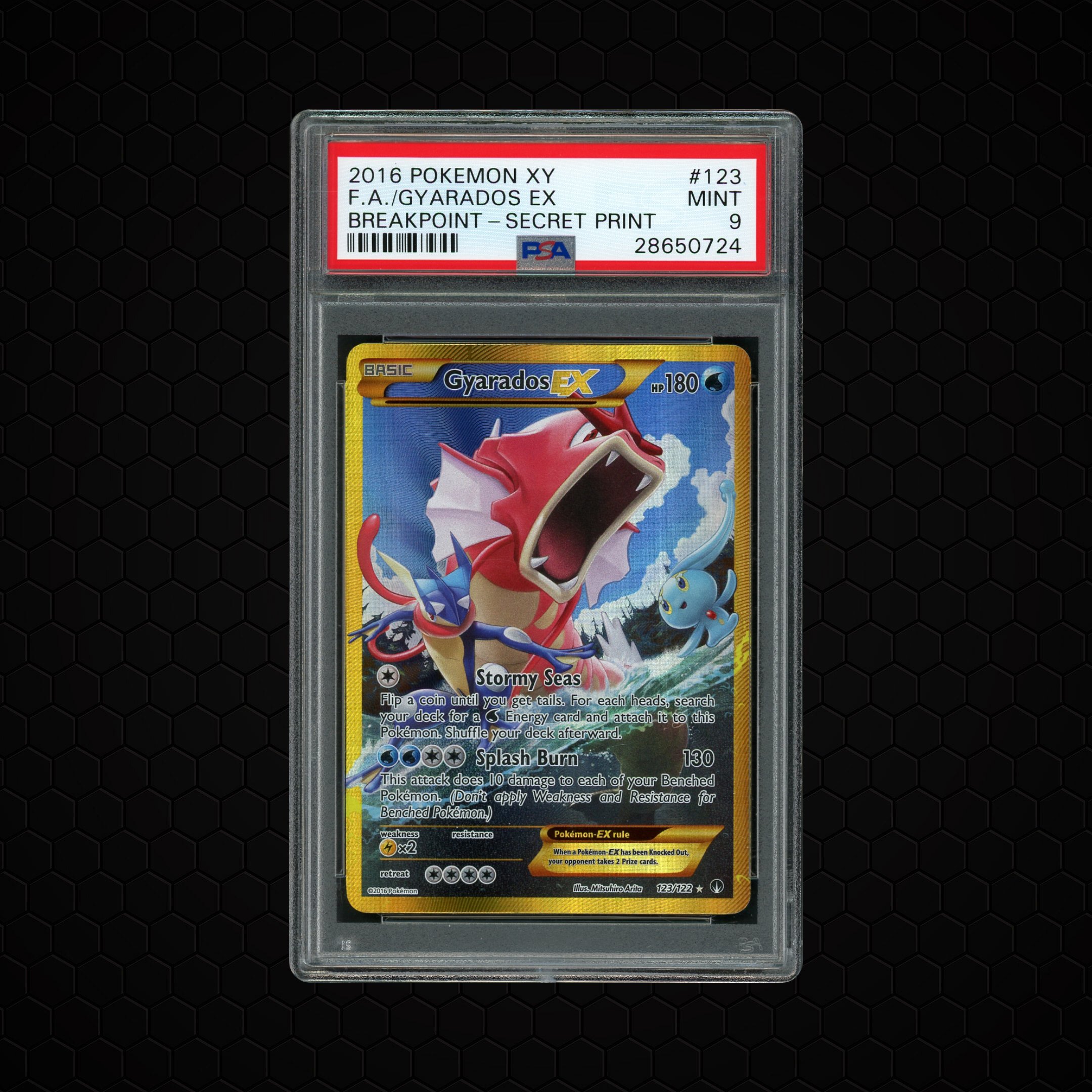 2016 XY Breakpoint Gyarados EX #123 PSA 9