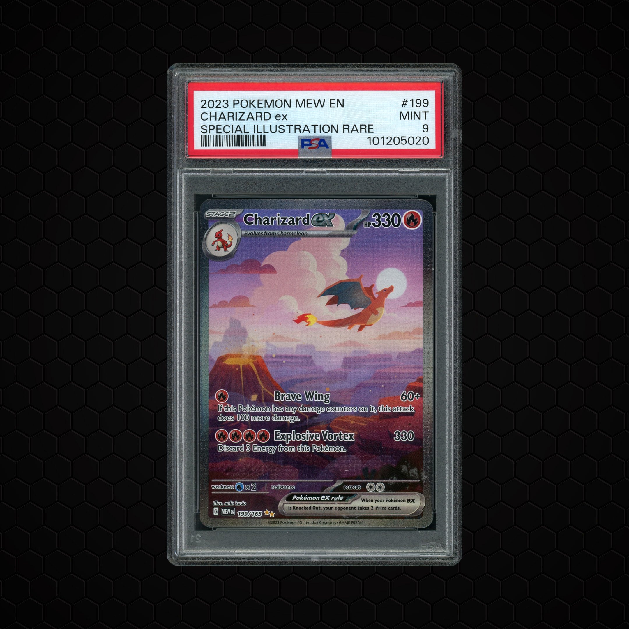 2023 Pokemon 151 Charizard EX #199 PSA 9