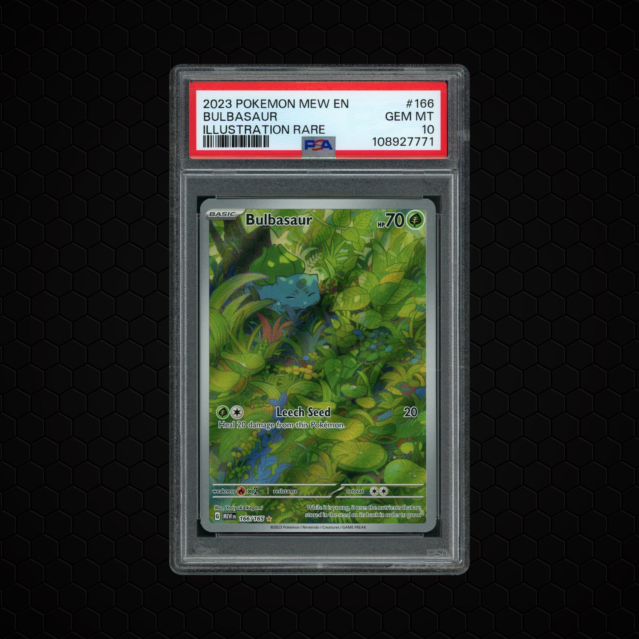 2023 Pokemon 151 Bulbasaur #166 PSA 10