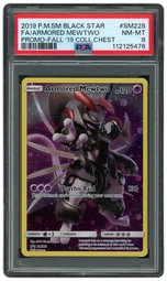 2019 Black Star Promo Armored Mewtwo #SM228 PSA 8 on Beezie.