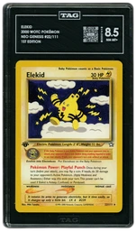 2000 Neo Genesis 1st Edition Elekid #22 TAG 8.5 on Beezie.
