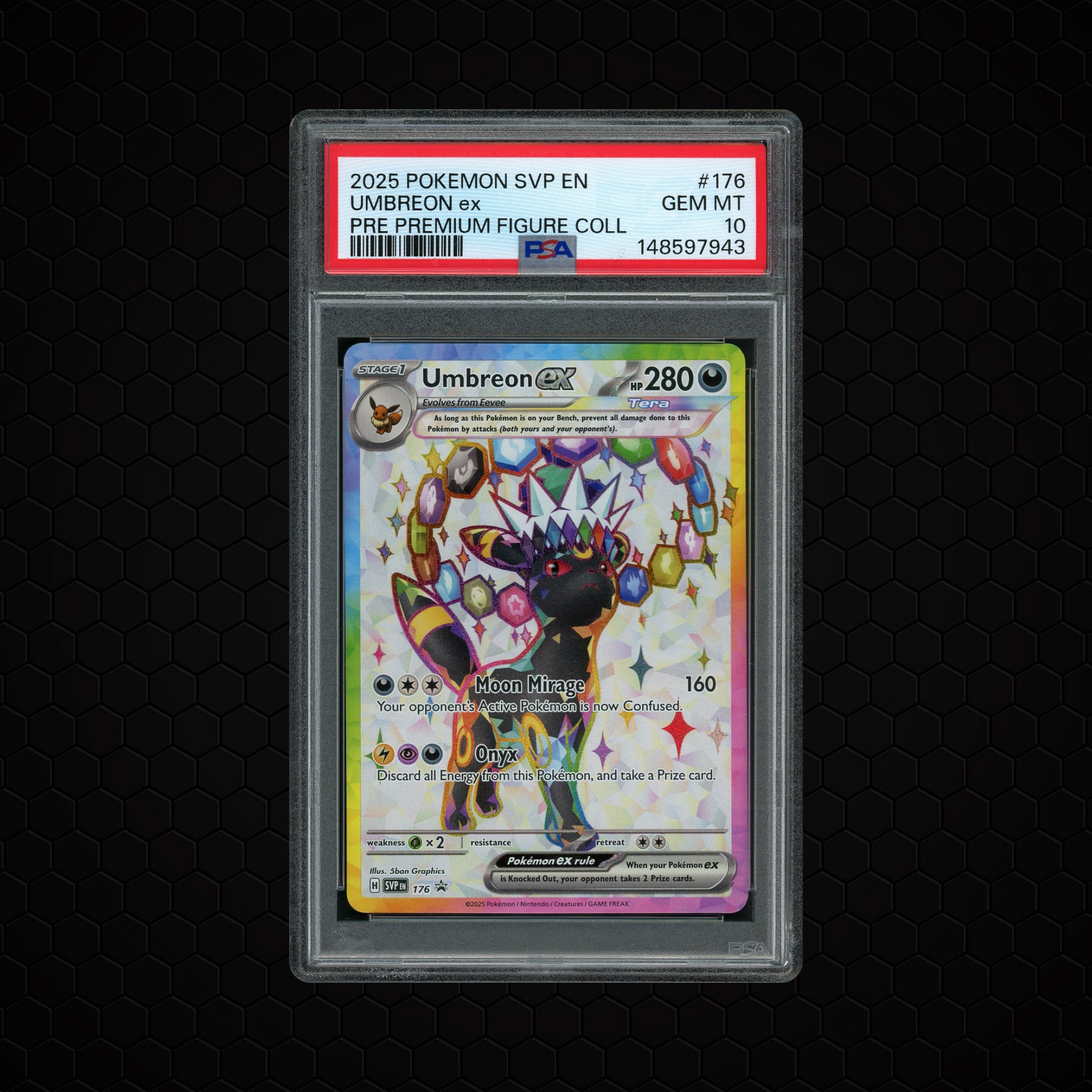 2025 Terastal Festival EX Umbreon EX #176 PSA 10