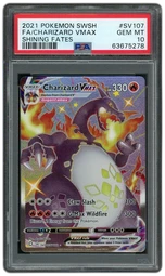 2021 Shining Fates Charizard VMAX #SV107 PSA 10 on Beezie.