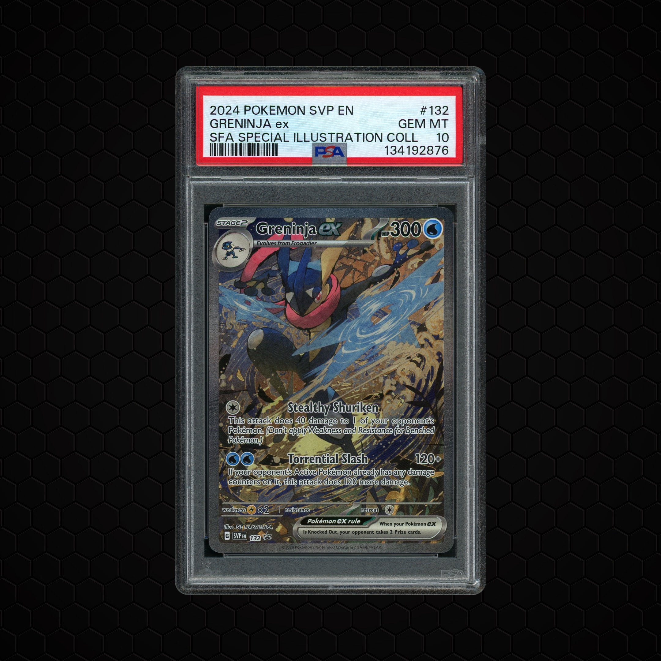 2024 Black Star Promo Greninja EX #132 PSA 10