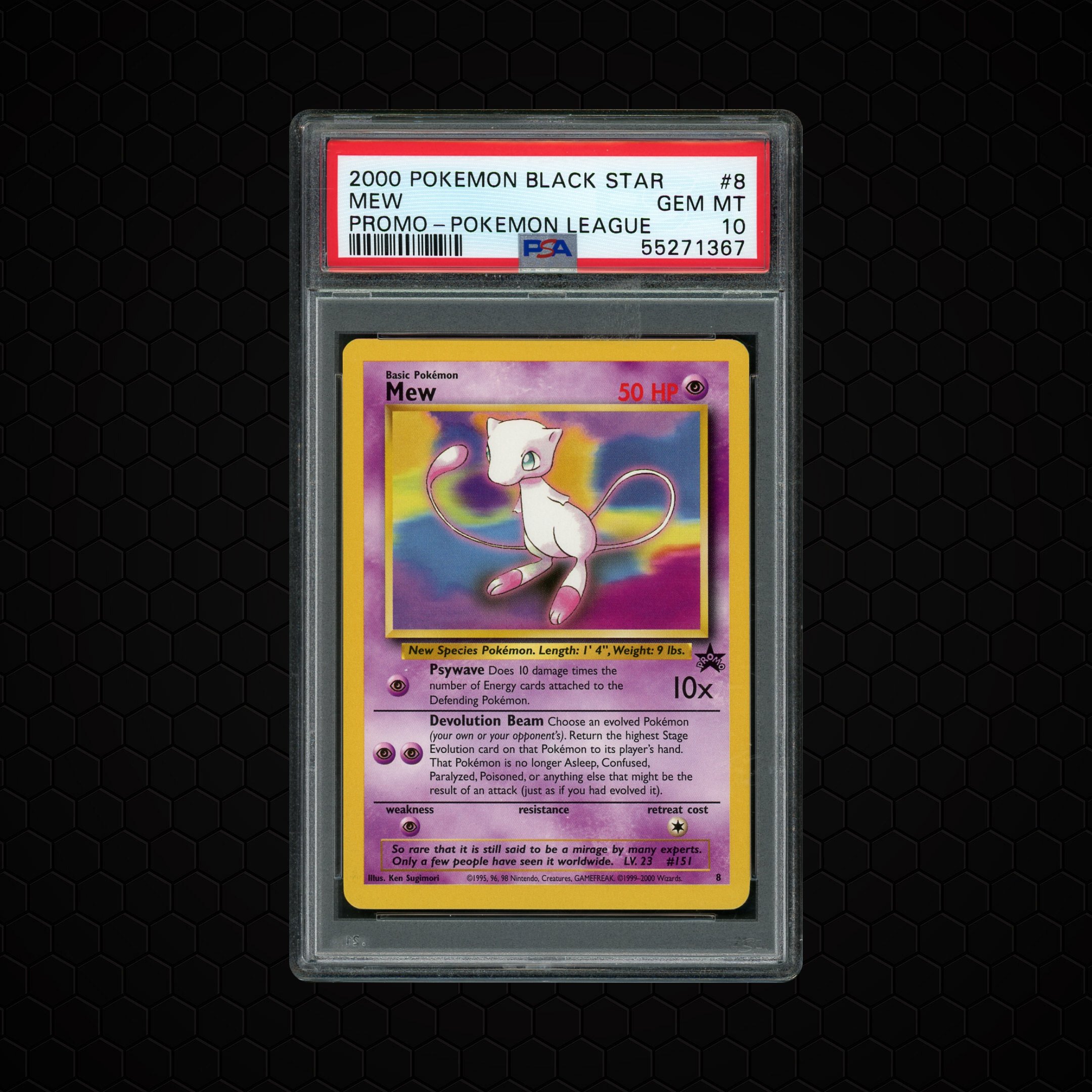2000 Black Star Promo Mew #8 PSA 10