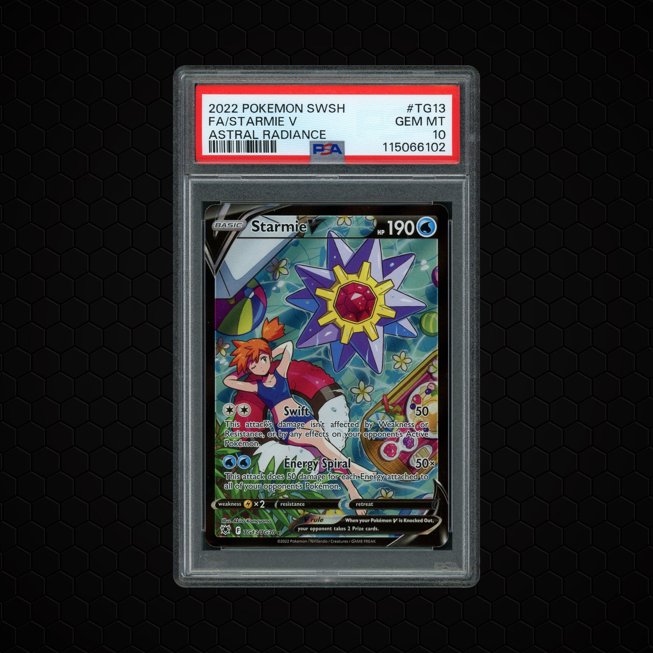 2022 Astral Radiance Starmie #TG13 PSA 10