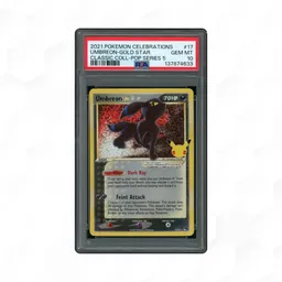 2021 Pop Series 5 Gold Star Umbreon #17 PSA 10