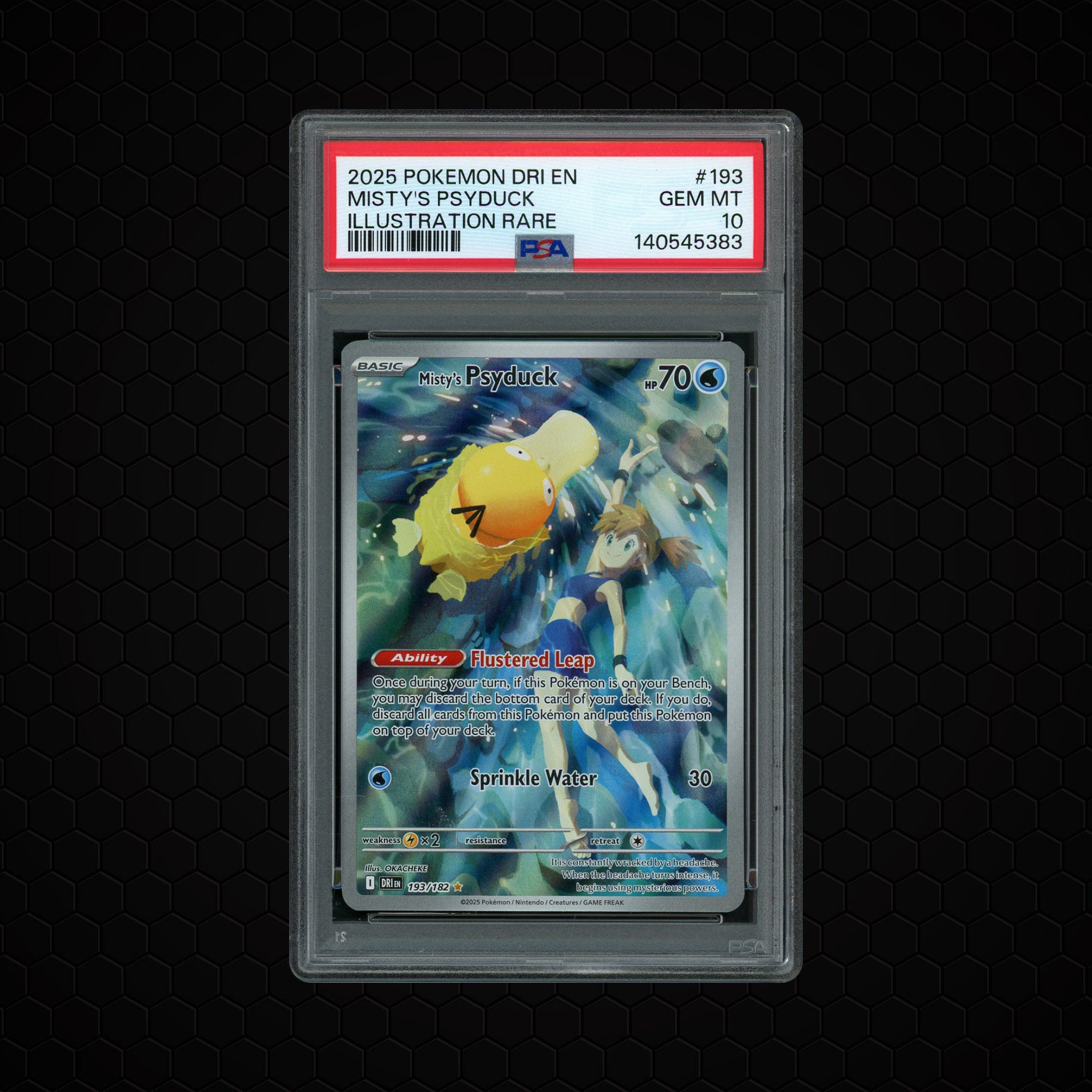 2025 Destined Rivals Misty's Psyduck #193 PSA 10