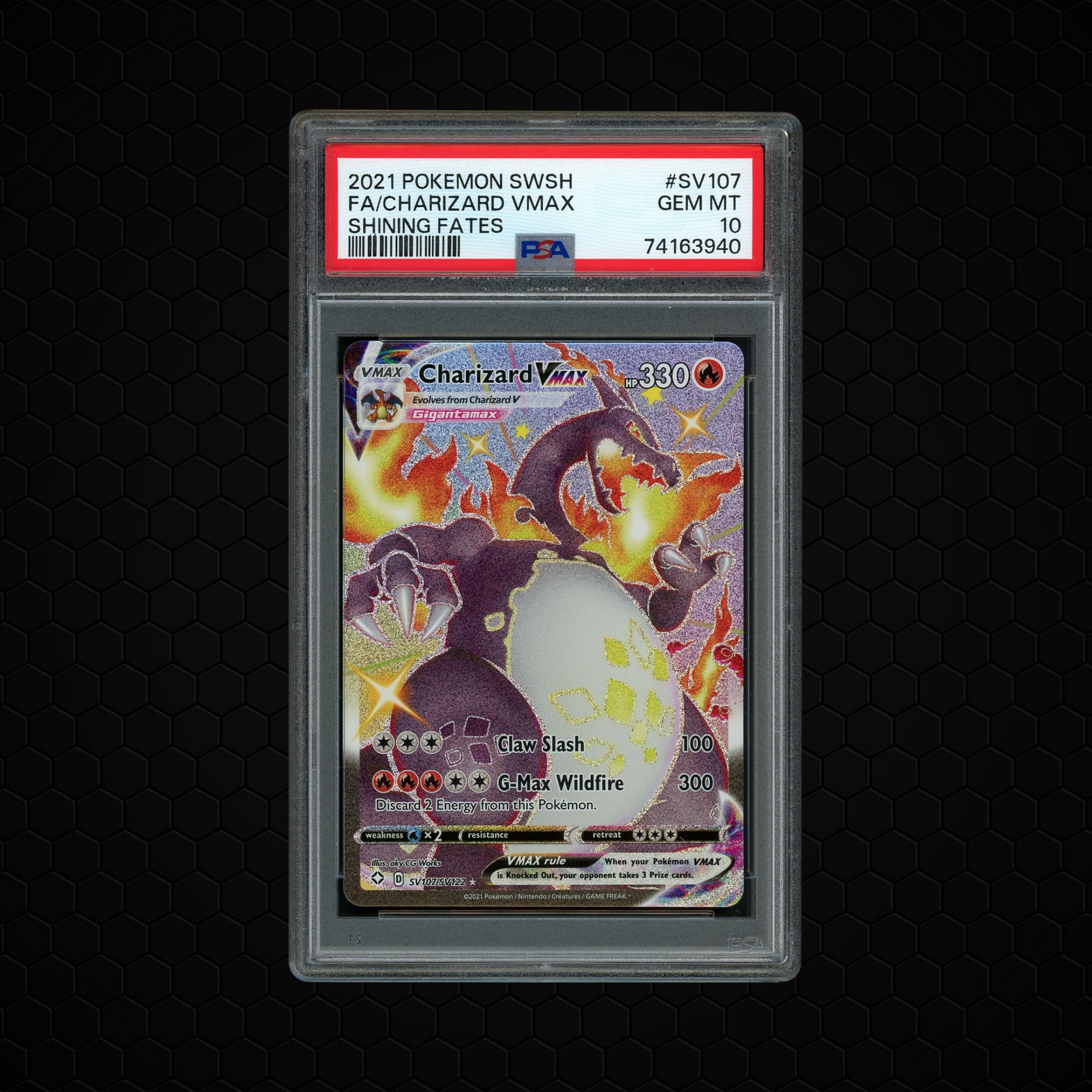 2021 Shining Fates Charizard VMAX #SV107 PSA 10