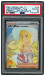 2025 Mega Evolution Lillie's Determination #184 PSA 10 on Beezie.