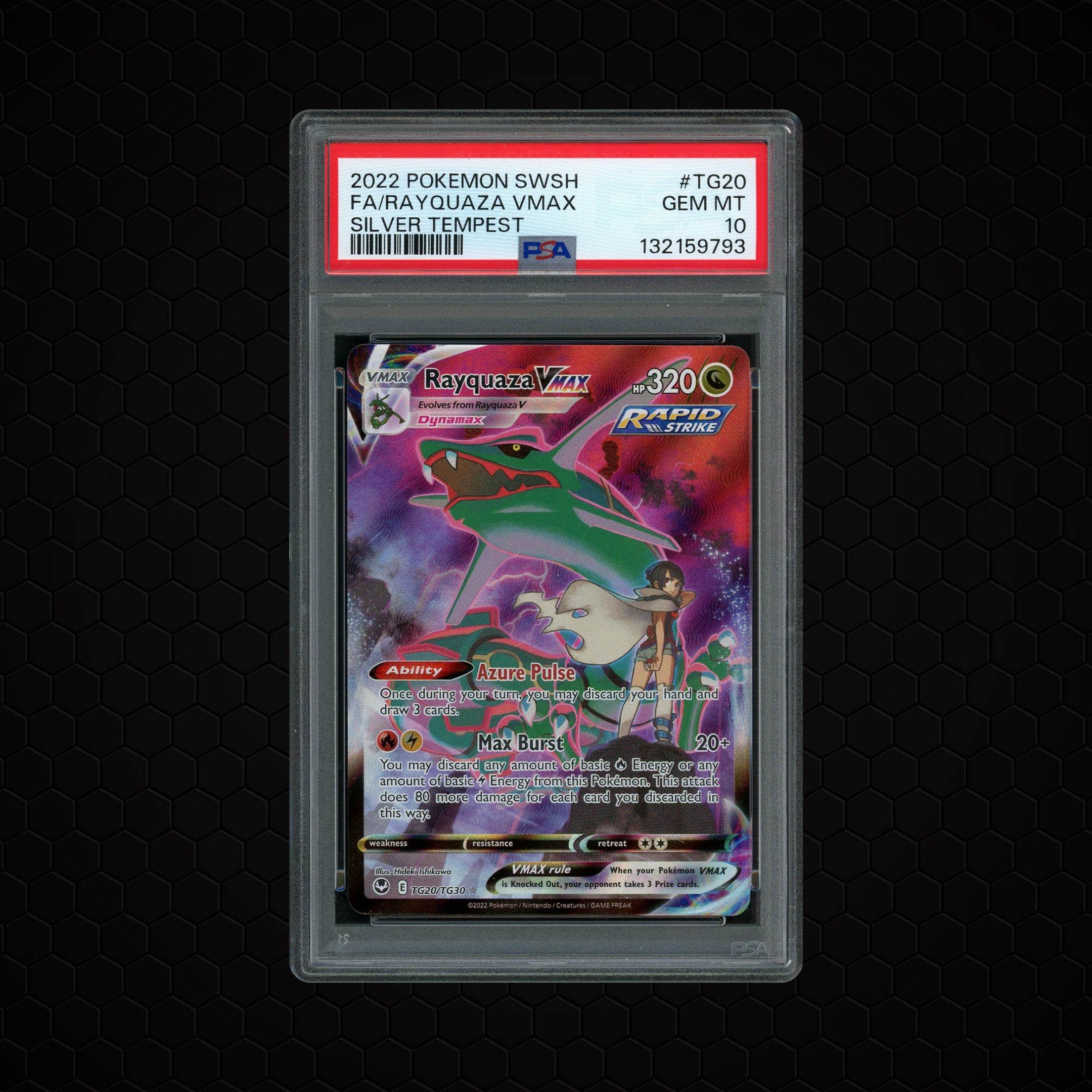 2022 Silver Tempest Rayquaza VMAX #TG20 PSA 10