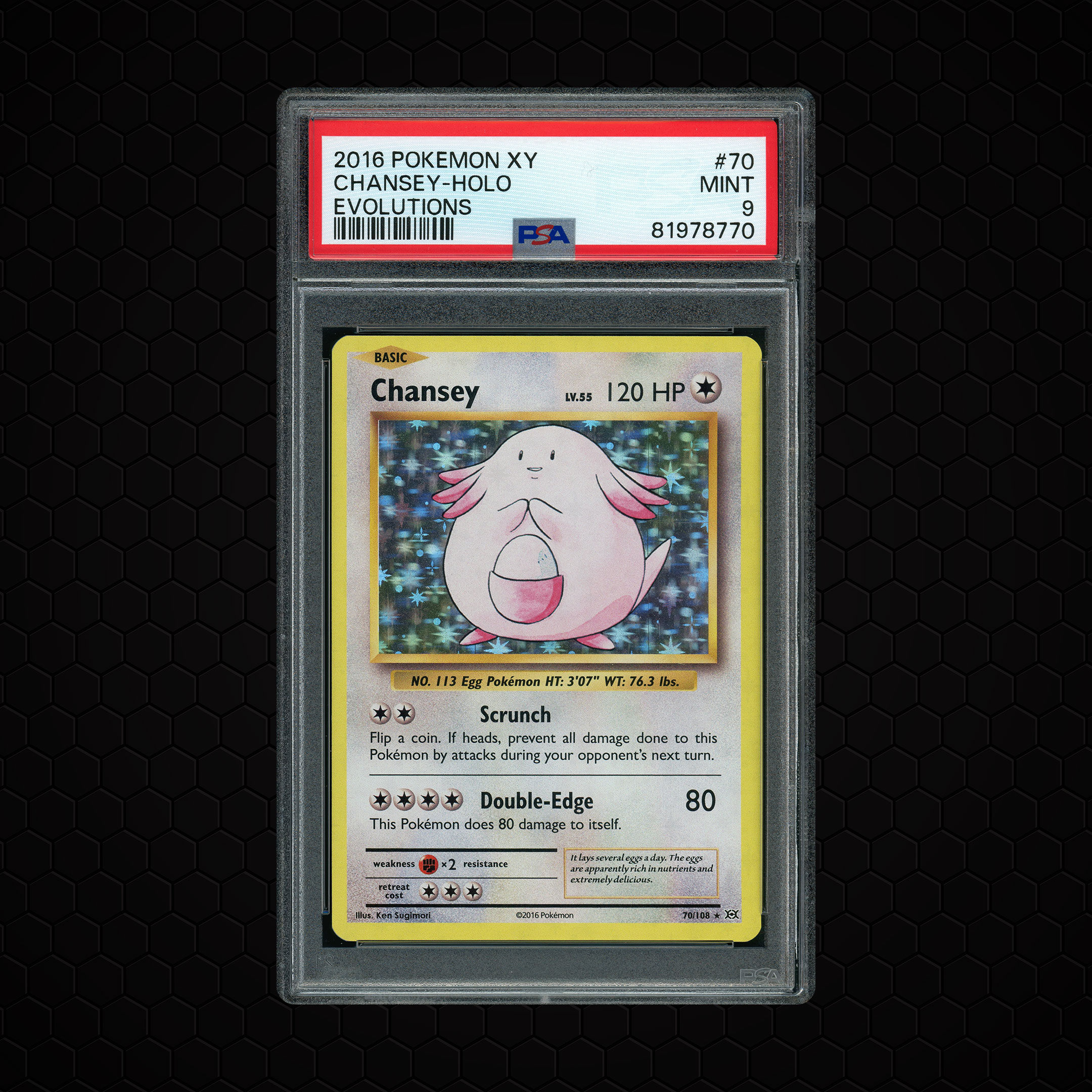 2016 Evolutions Chansey #70 PSA 9