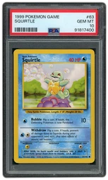 1999 Base Set Squirtle #63 PSA 10 on Beezie.