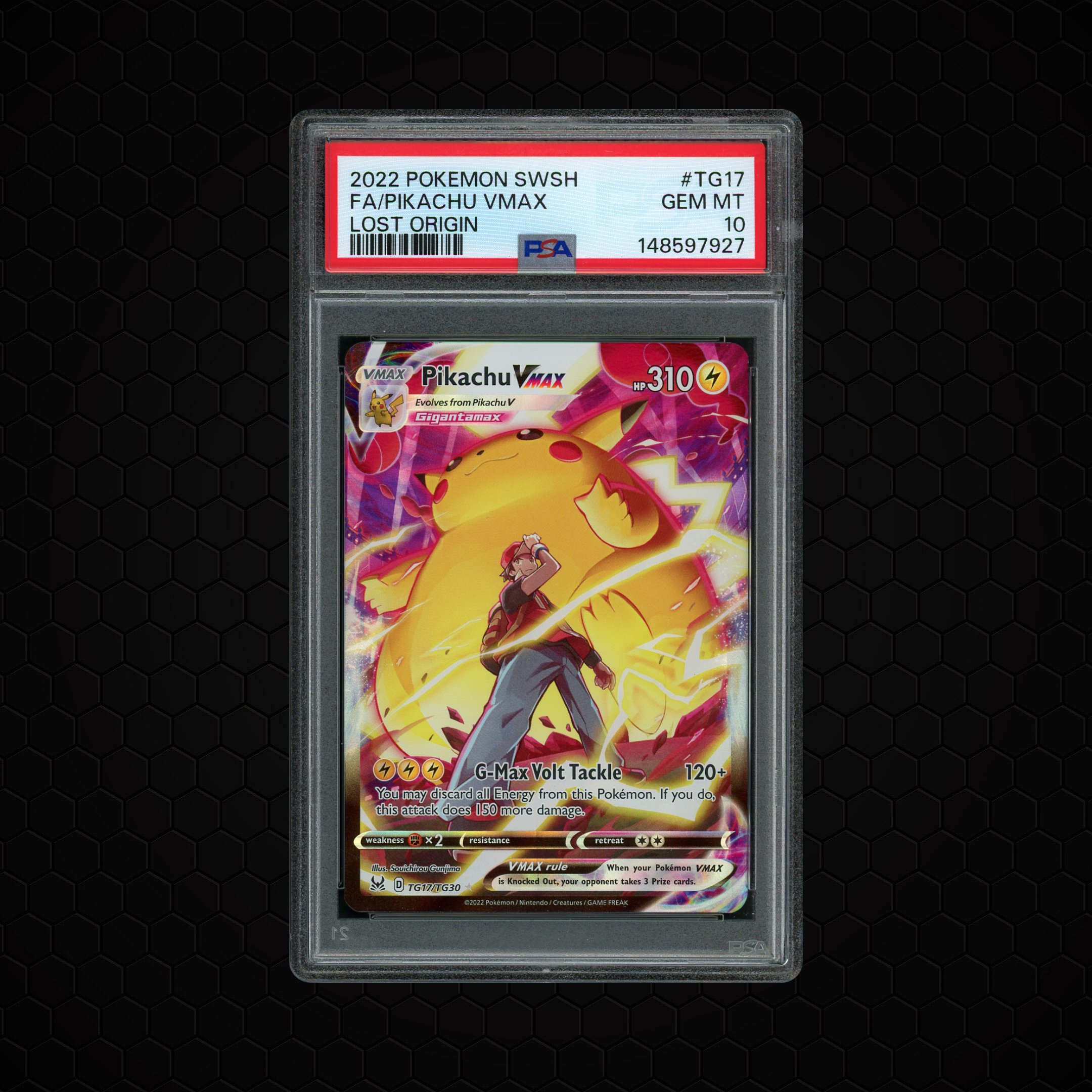 2022 Lost Origin Pikachu VMAX #TG17 PSA 10