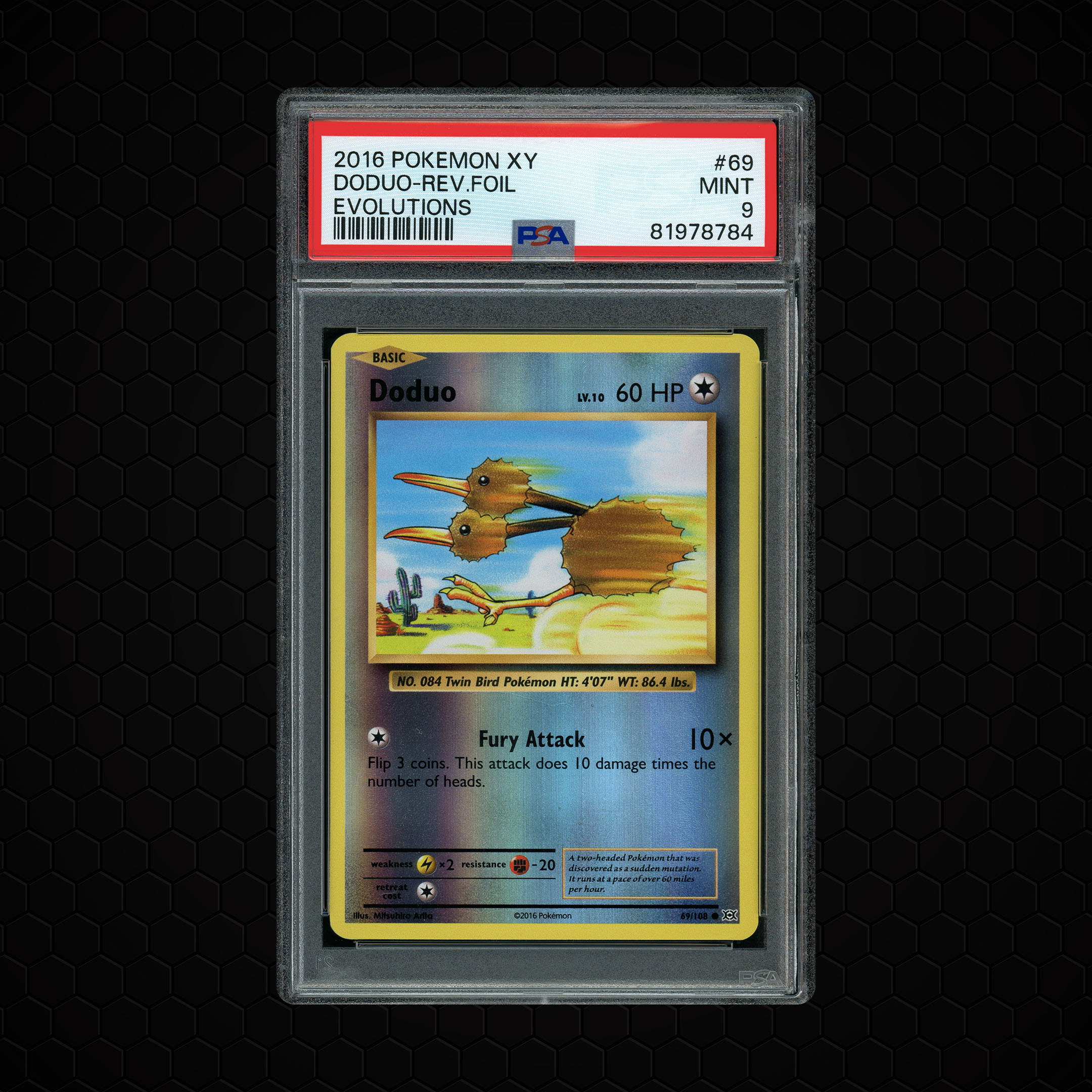 2016 Evolutions Doduo #69 PSA 9