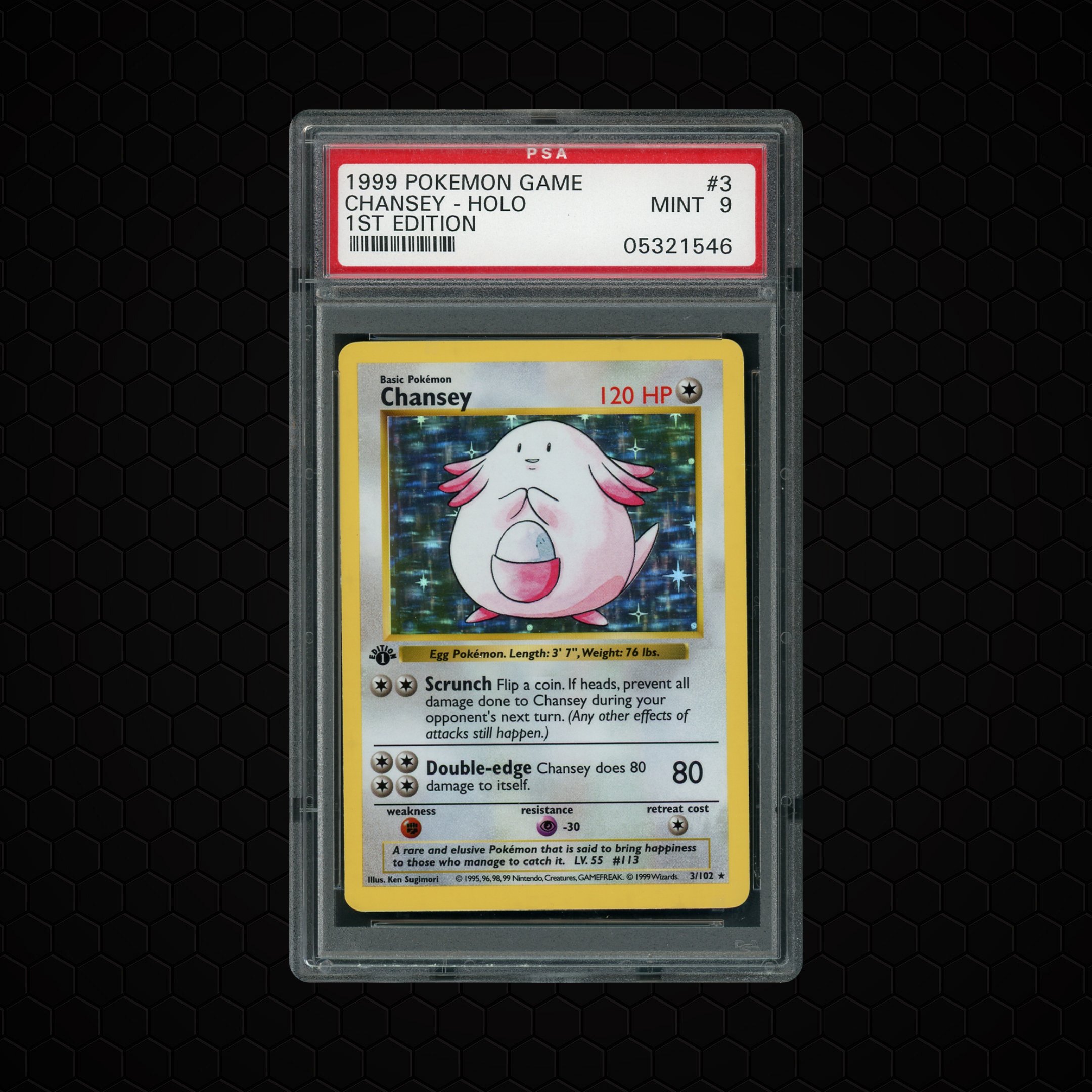 1999 Game 1st Edition Chansey #3 PSA 9