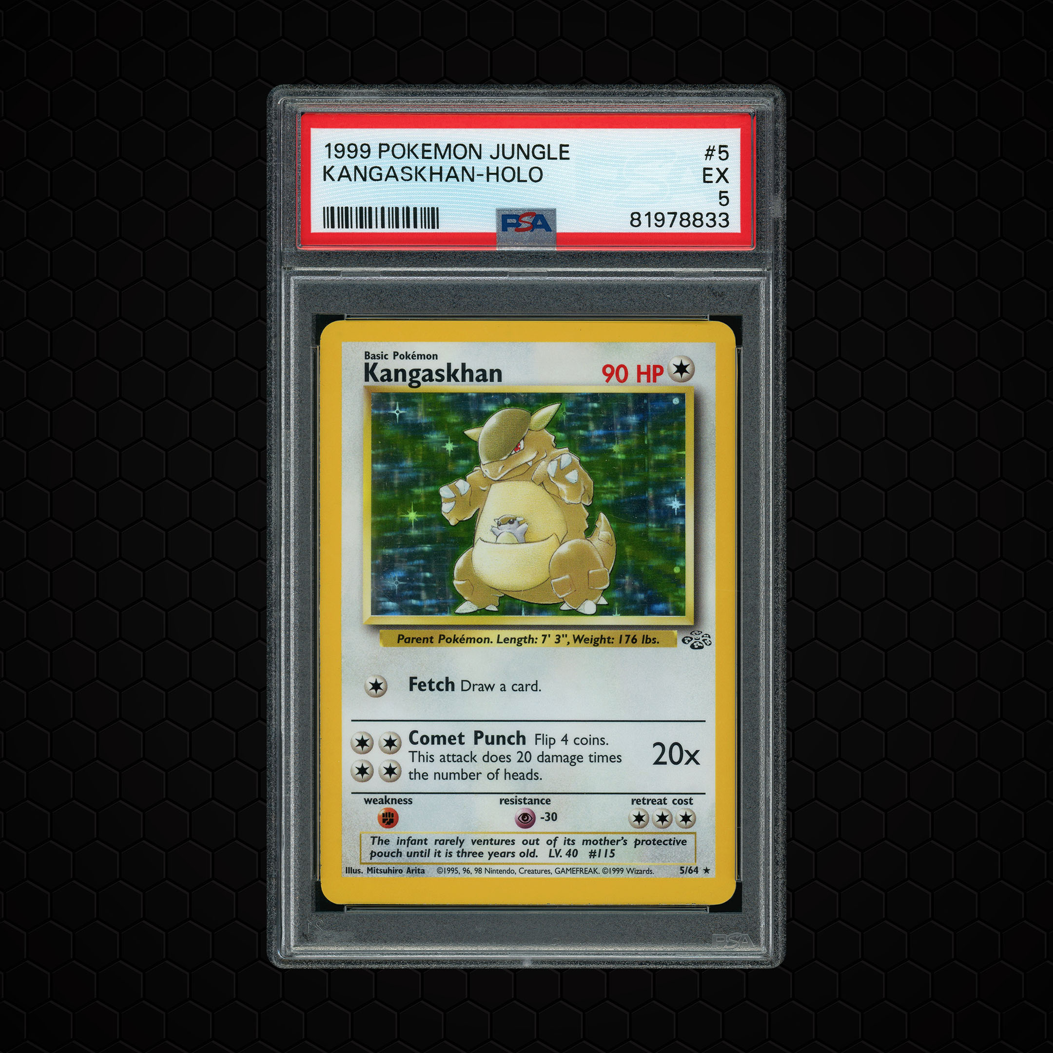 1999 Jungle Kangaskhan #5 PSA 5