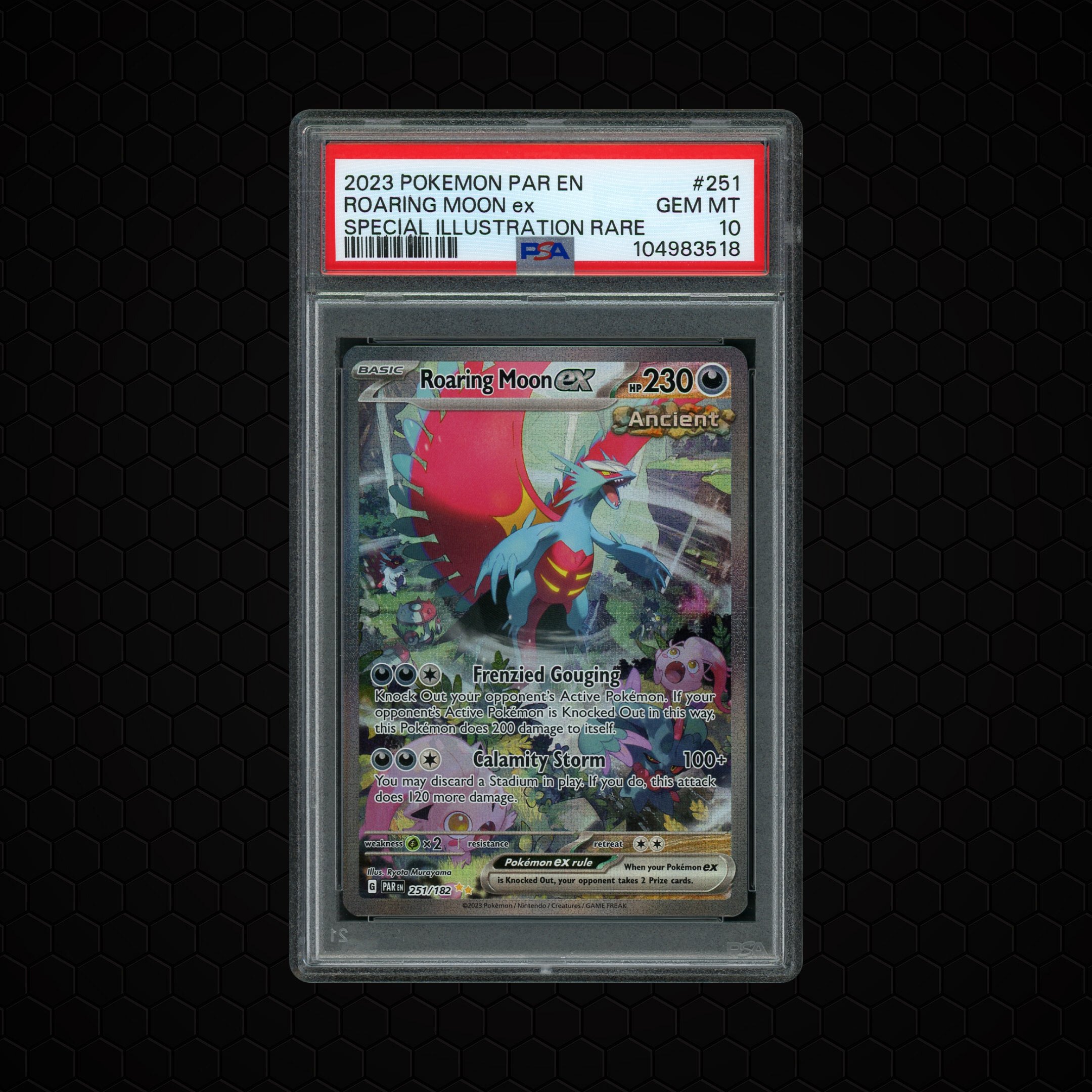 2025 Paradox Rift Roaring Moon EX #251 PSA 10