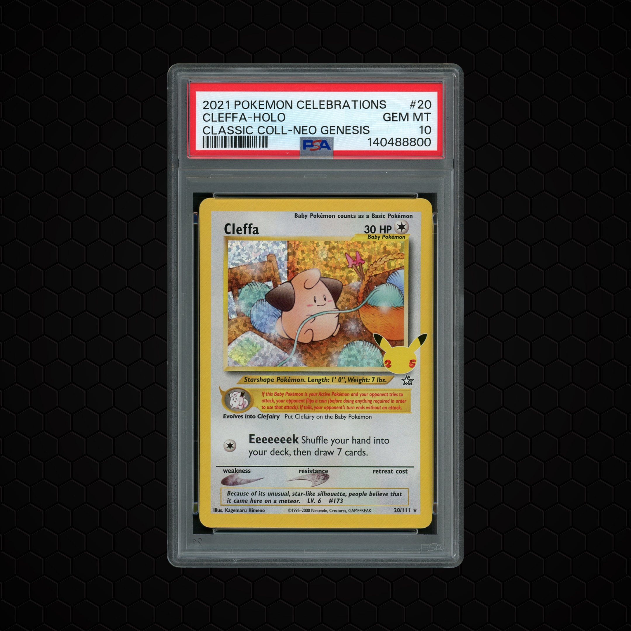 2021 Neo Genesis Cleffa #20 PSA 10