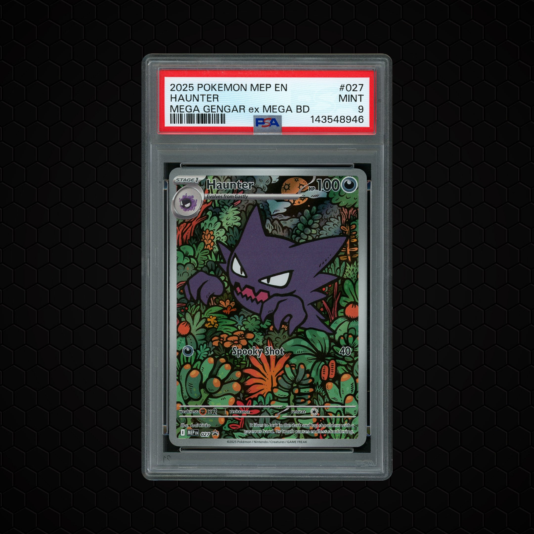 2025 Black Star Promo Haunter #27 PSA 9