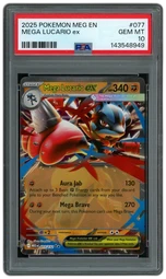 2025 Mega Evolution Mega Lucario EX #77 PSA 10 on Beezie.