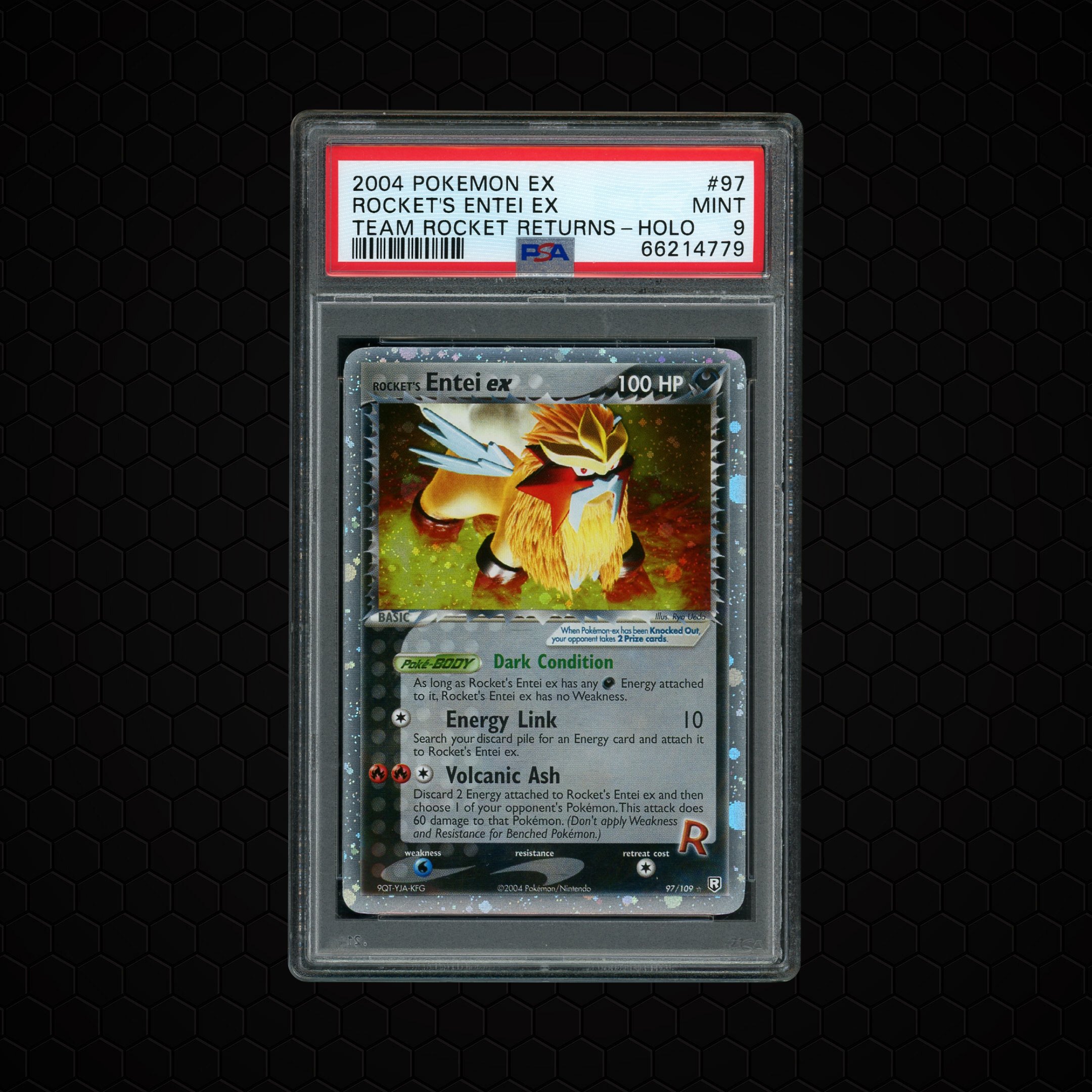 2004 Team Rocket Returns Entei EX #97 PSA 9