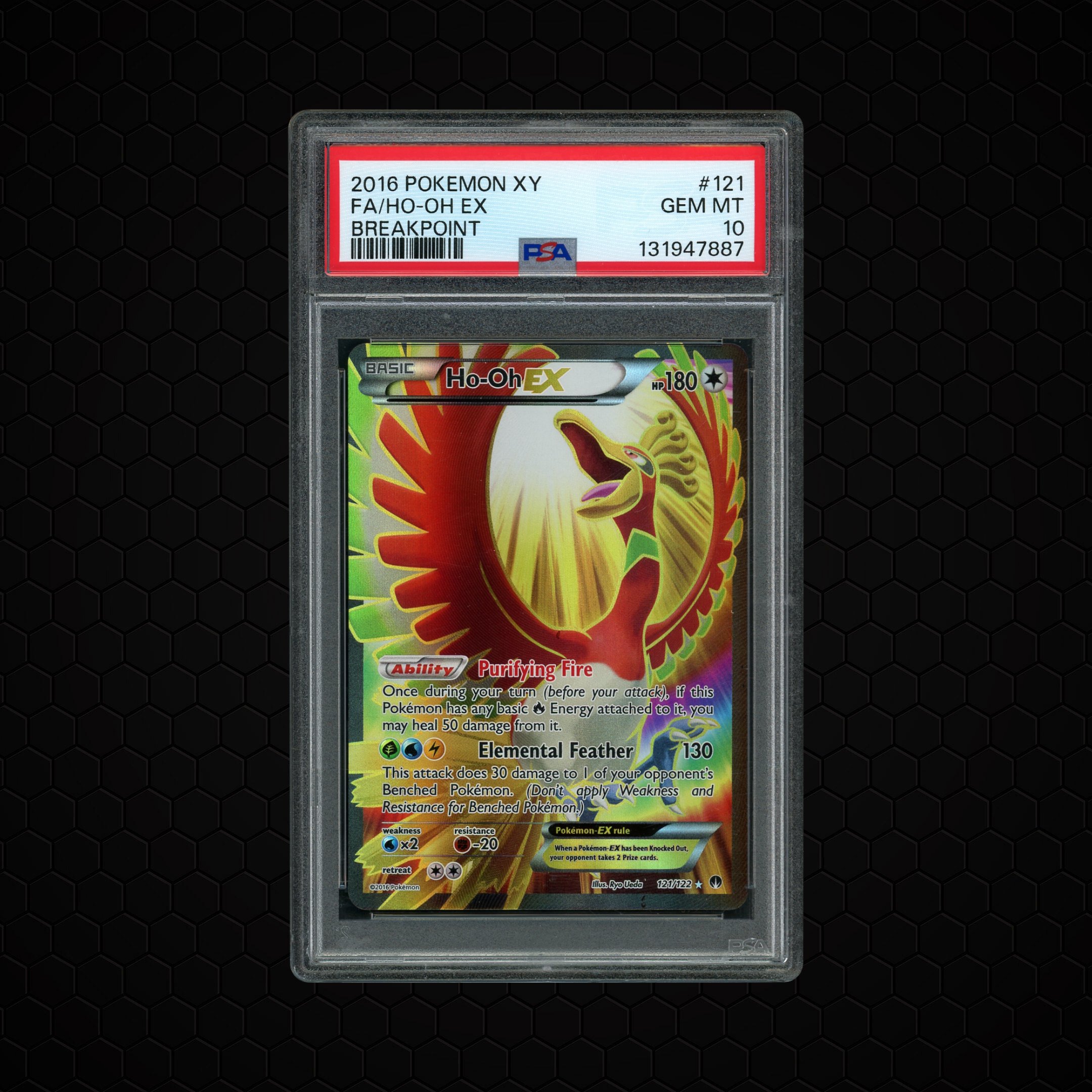 2016 XY Breakpoint Ho-Oh EX #121 PSA 10