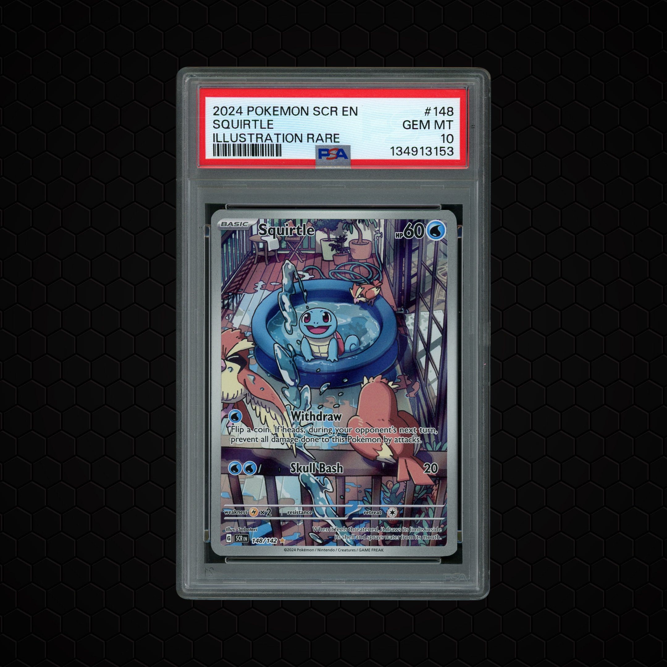 2024 Stellar Crown Squirtle #148 PSA 10