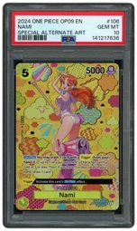 2024 Emperors in the New World Nami #OP08-106 PSA 10 on Beezie.