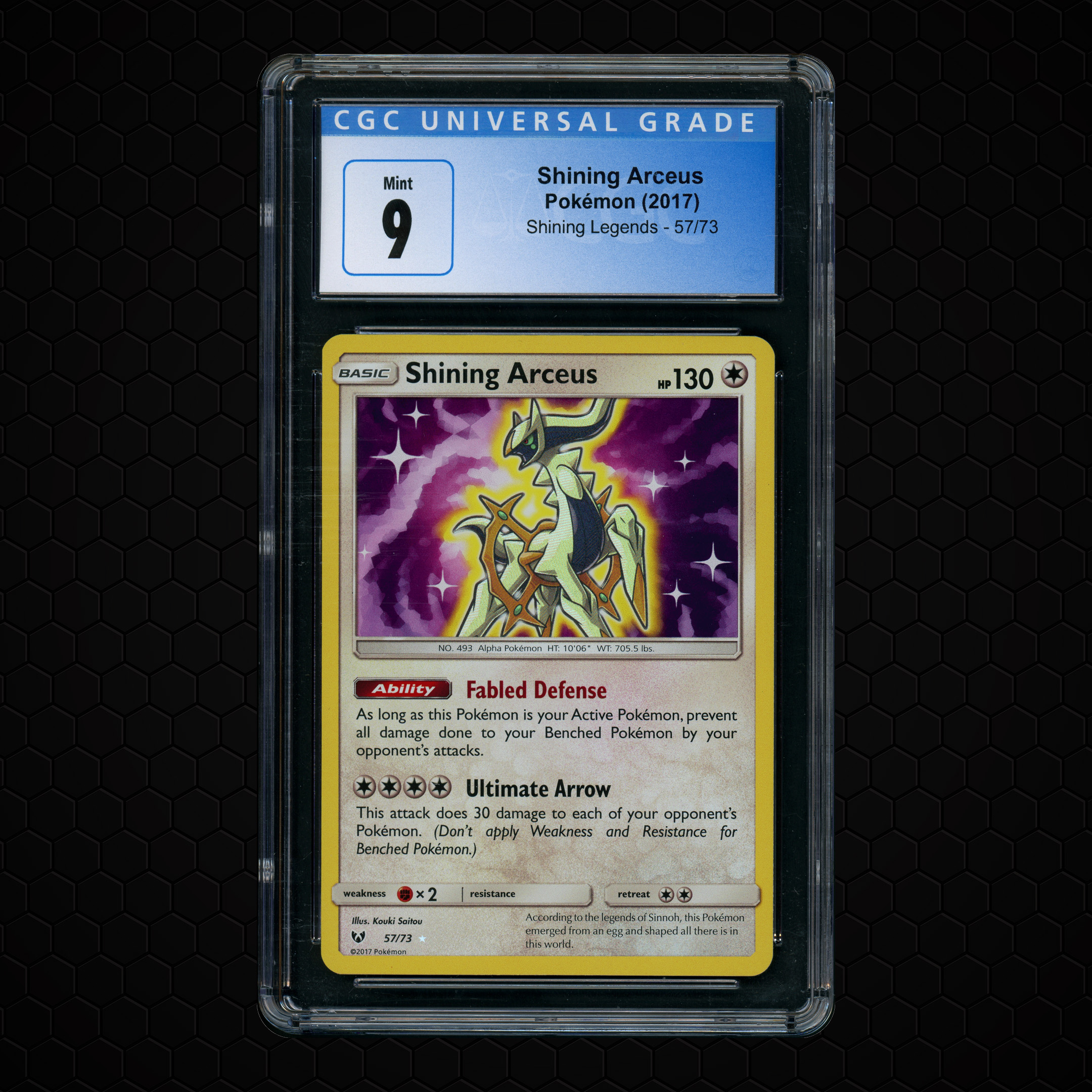 2017 Shining Legends Shining Arceus #57 CGC 9