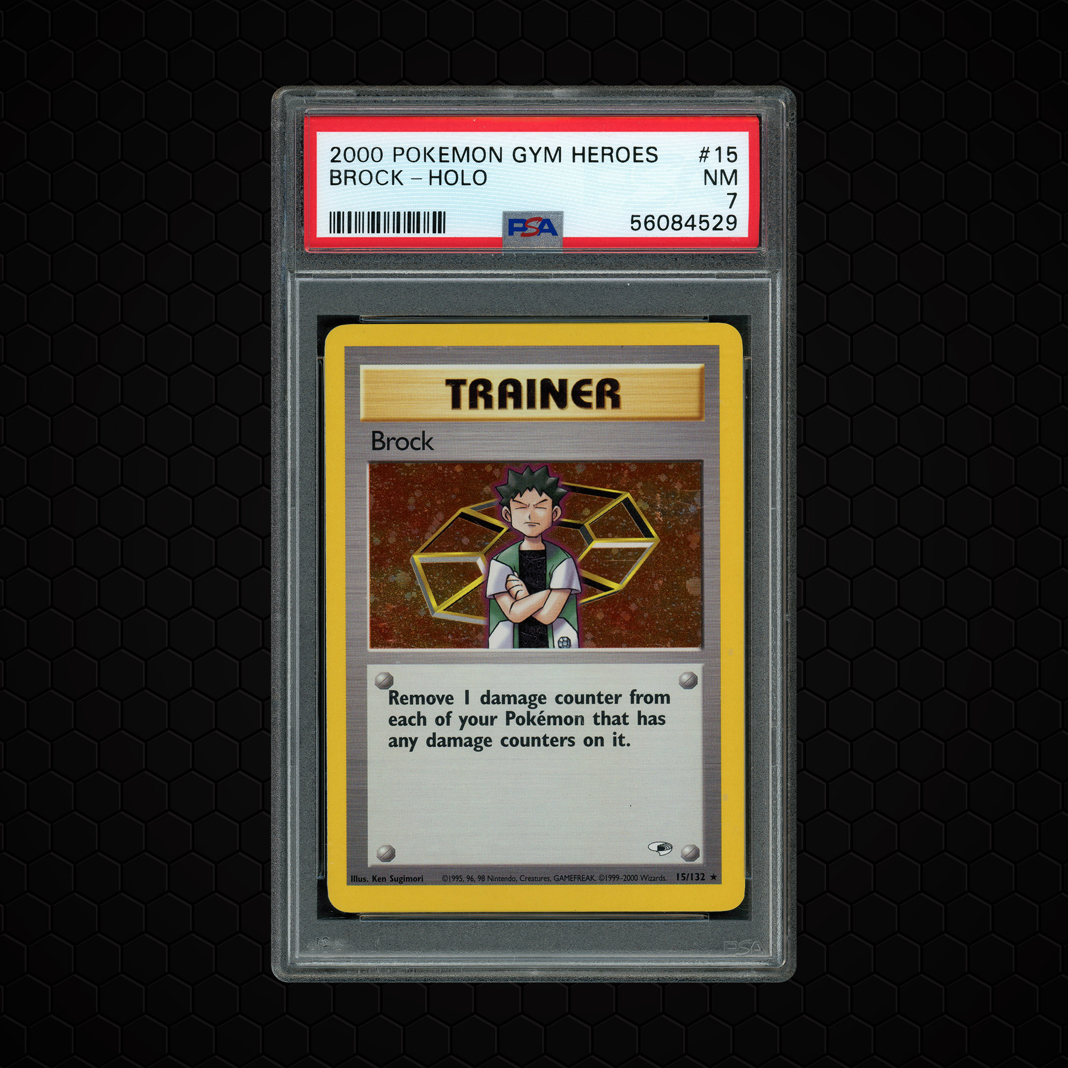 2000 Gym Heroes Brock #15 PSA 7