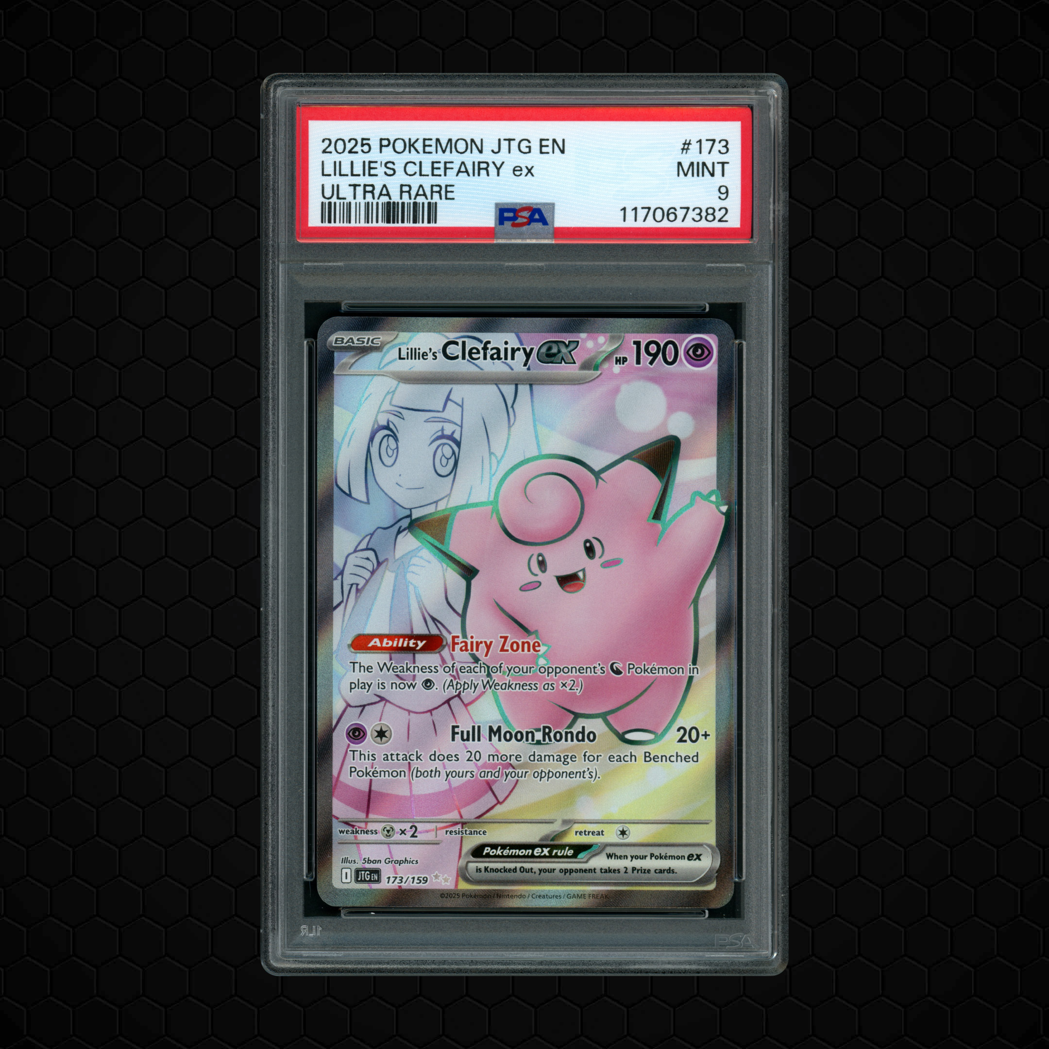 2025 Journey Together Lillie's Clefairy EX #173 PSA 9