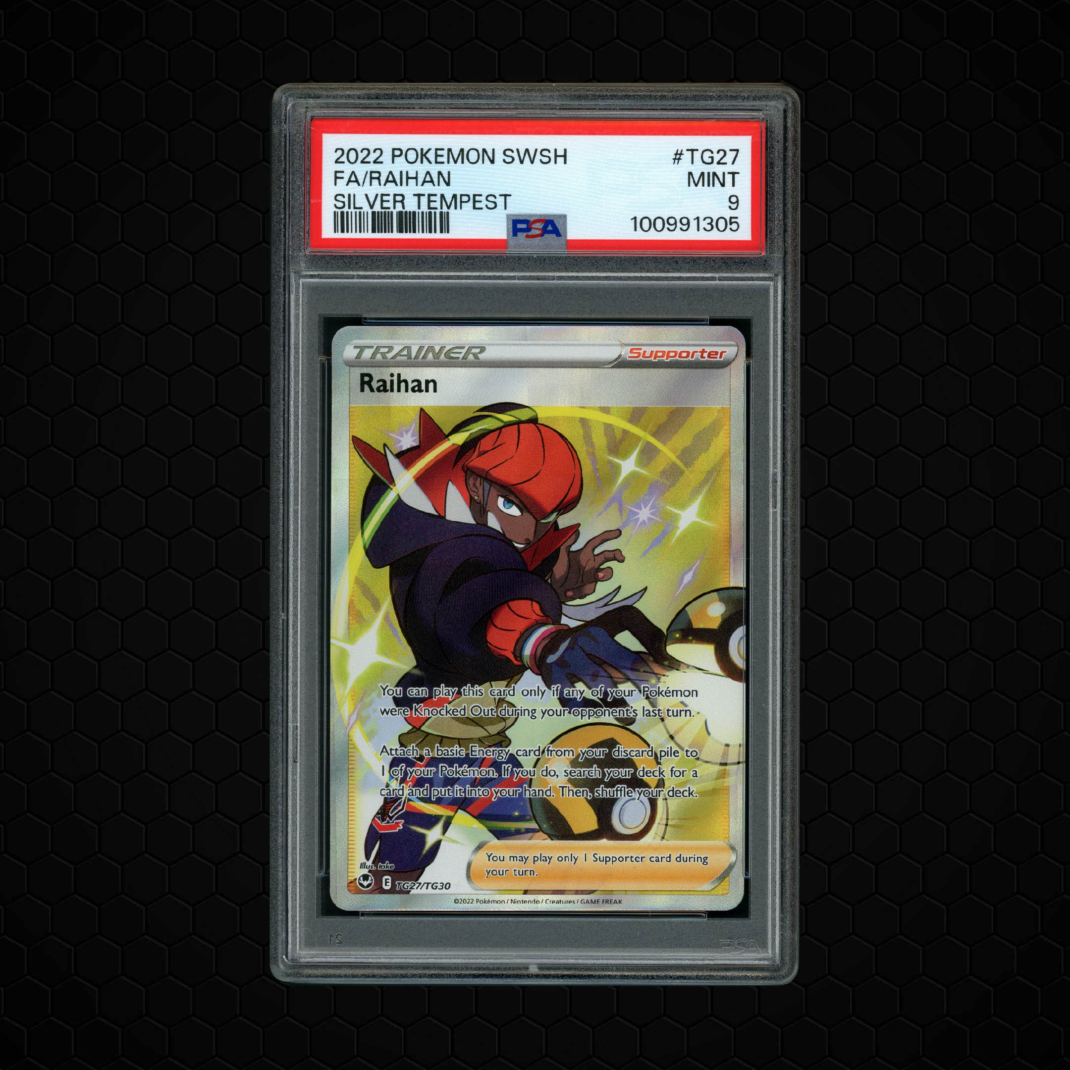 2022 Silver Tempest Raihan #TG27 PSA 9