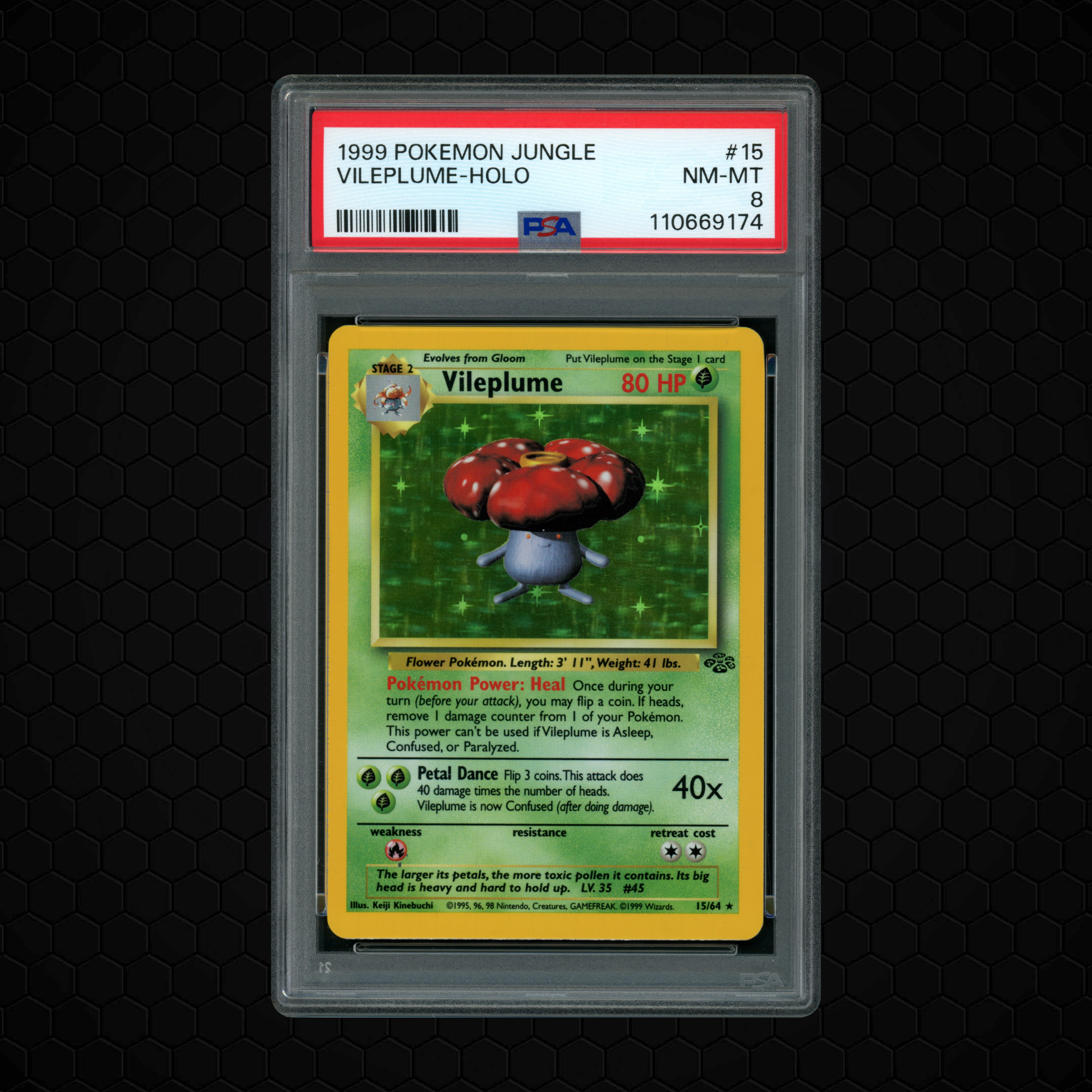 1999 Jungle Vileplume #15 PSA 8