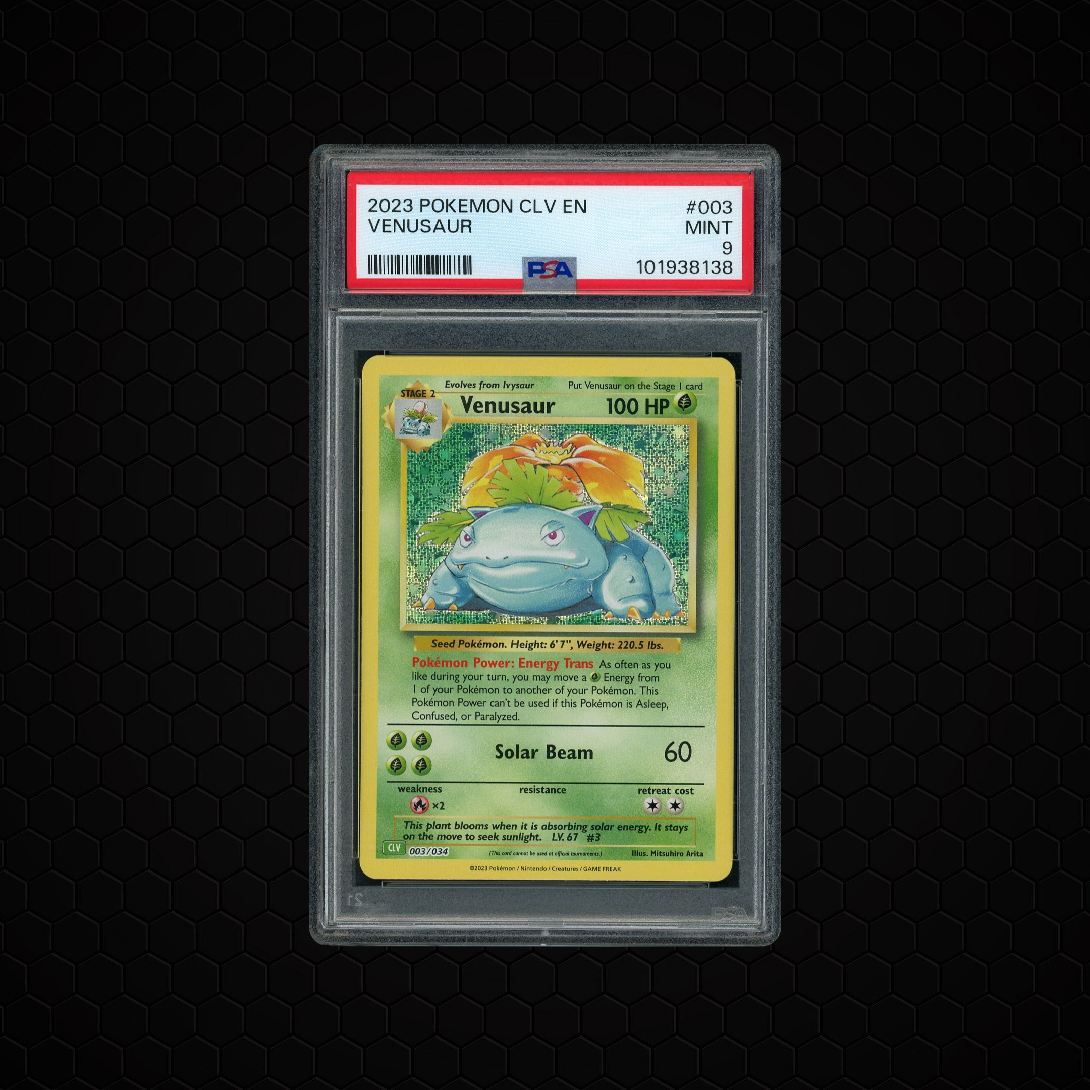 2023 Classic Collection Venusaur #3 PSA 9