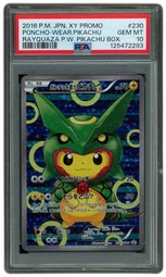 2016 Japanese XY Promo Poncho-Wearing Pikachu #230 PSA 10 on Beezie.