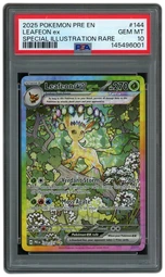 2025 Prismatic Evolutions Leafeon EX #144 PSA 10 on Beezie.
