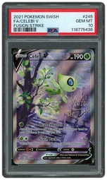 2021 Fusion Strike Celebi V #245 PSA 10 on Beezie.