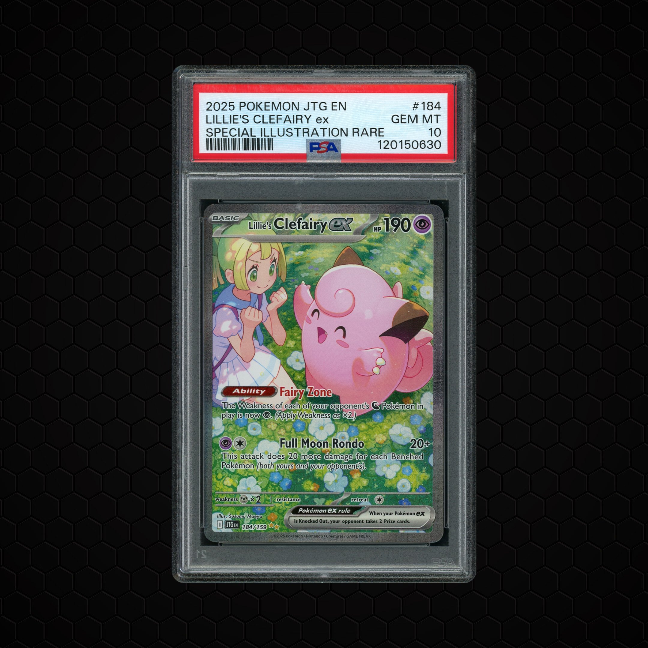 2025 Journey Together Lillie's Clefairy EX #184 PSA 10