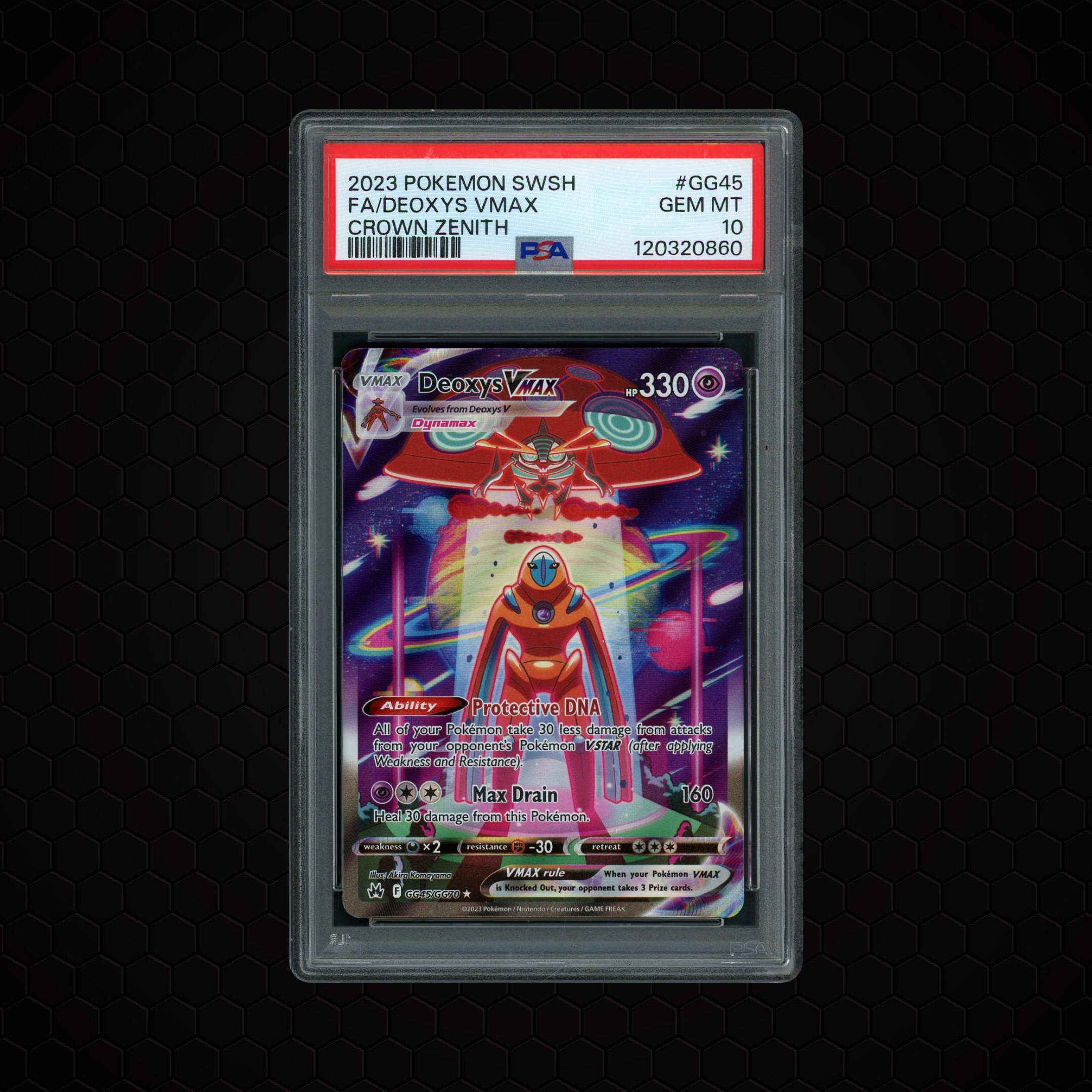 2023 Crown Zenith Deoxys VMAX #GG45 PSA 10
