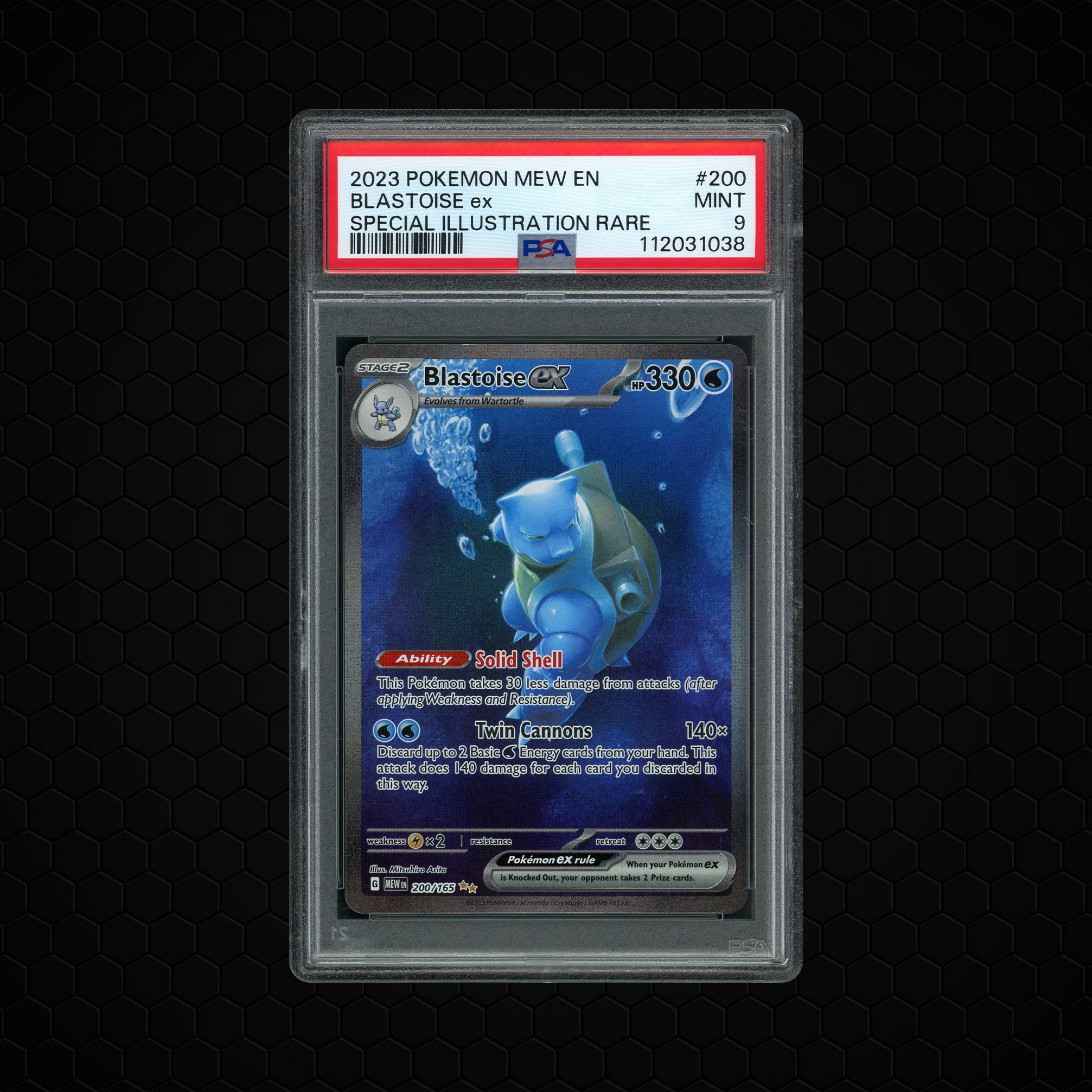 2023 Pokemon 151 Blastoise EX #200 PSA 9