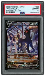 2022 Brilliant Stars Umbreon V #TG22 PSA 10 on Beezie.