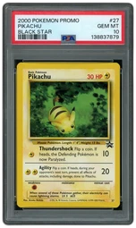2000 Black Star Promo Pikachu #27 PSA 10 on Beezie.