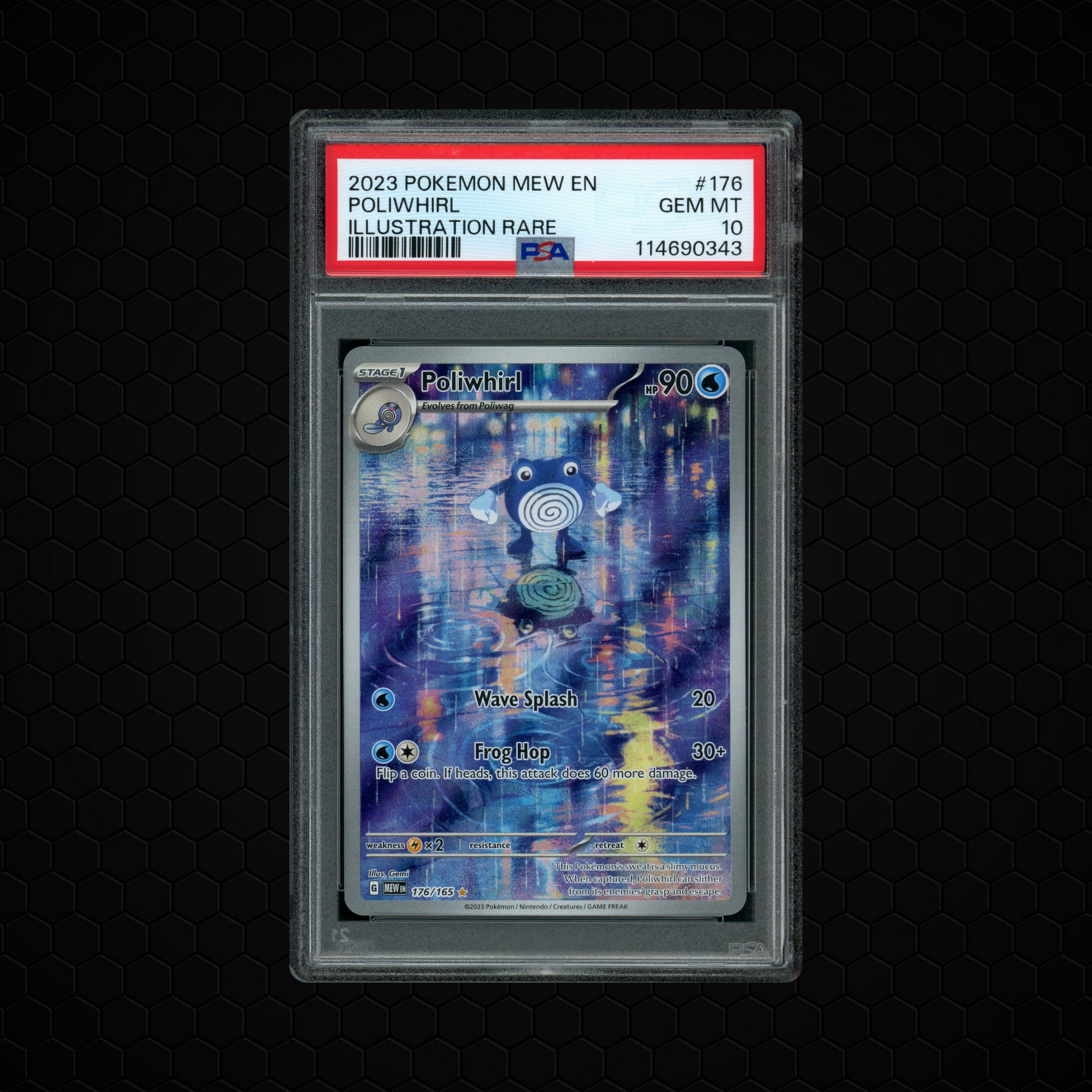 2023 Pokemon 151 Poliwhirl #176 PSA 10